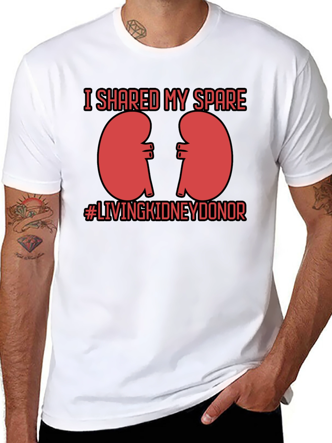 Black Kidney Donor Awareness T-Shirt view 8