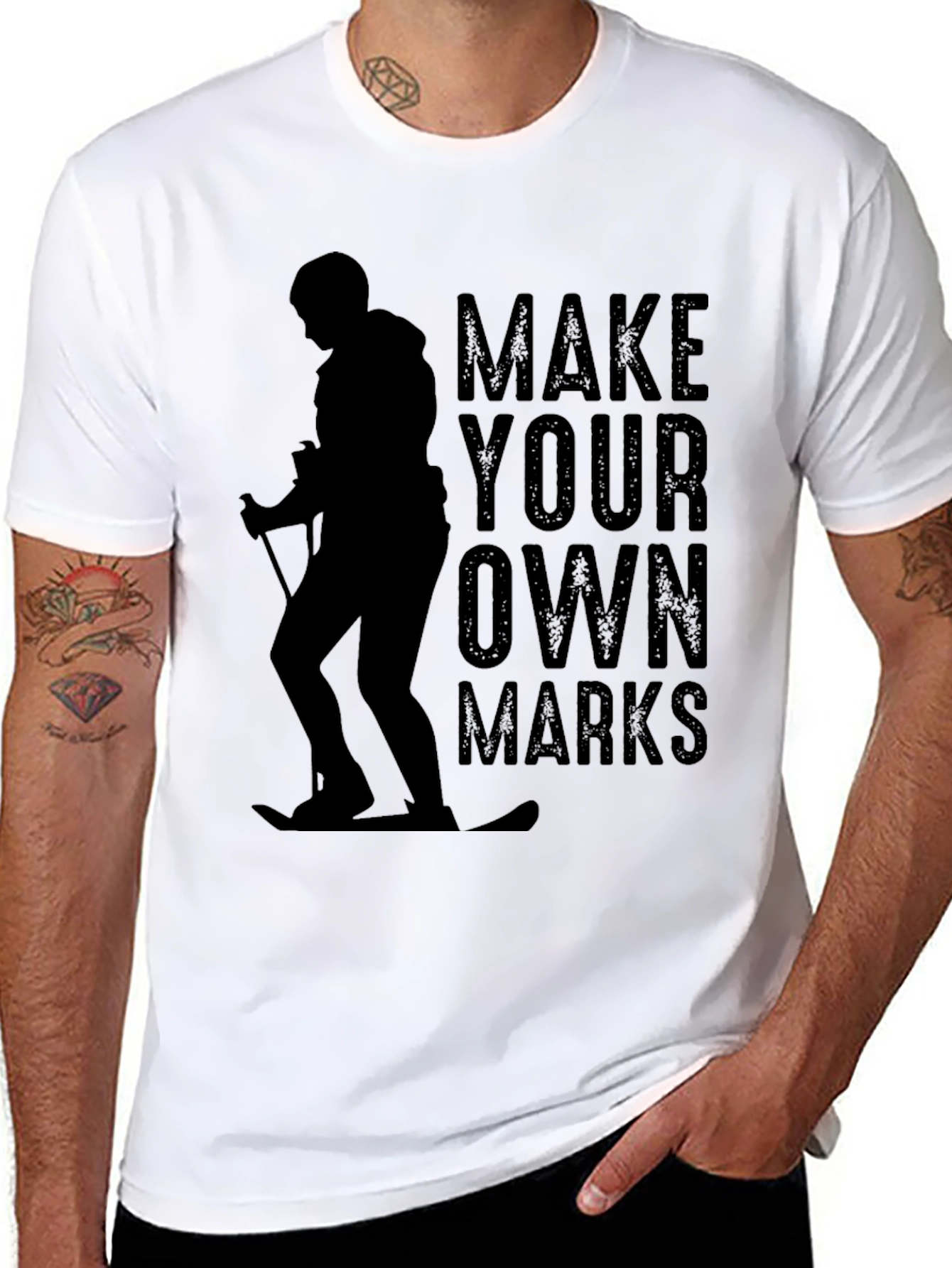 Make Your Own Marks Skier Graphic Tee - 8