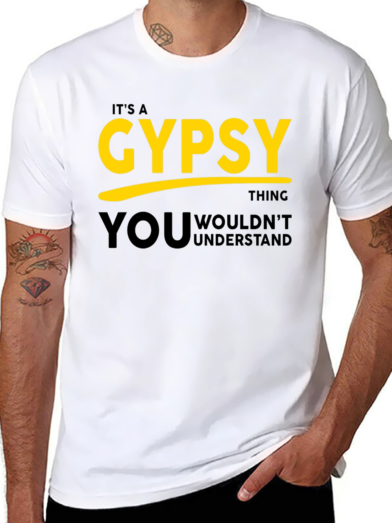 Black It's a Gypsy Thing T-Shirt view 8