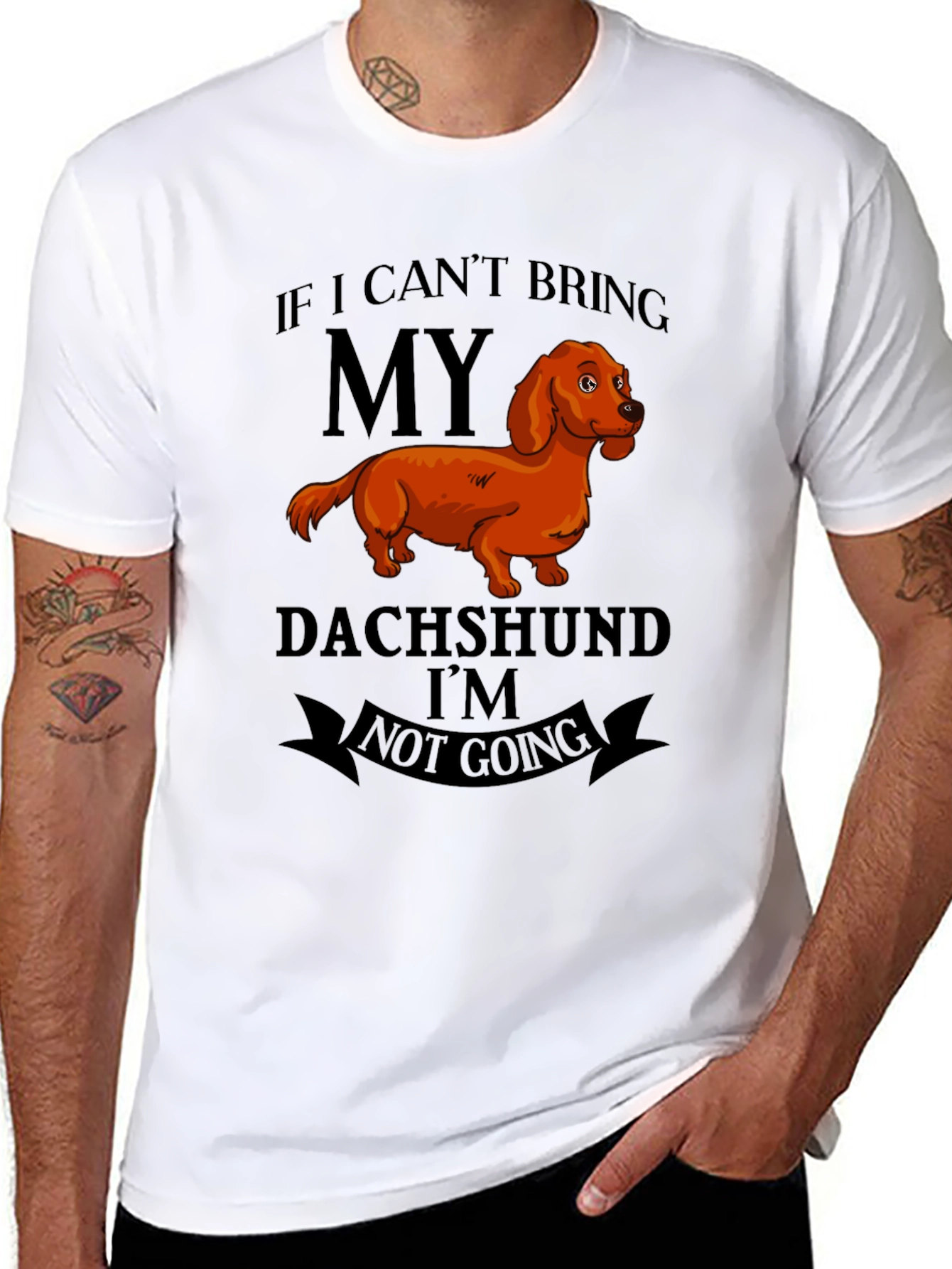 Black Dachshund Lover's T-Shirt view 8