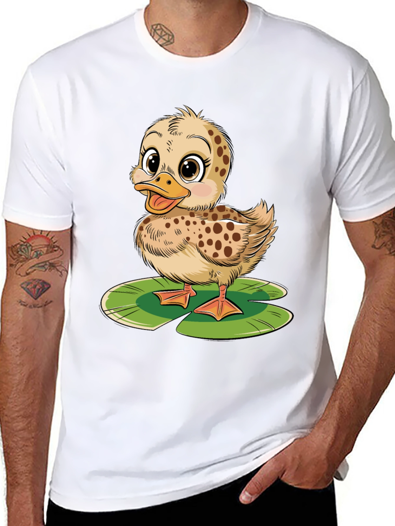 Black Duckling Lily Pad Graphic Tee view 8