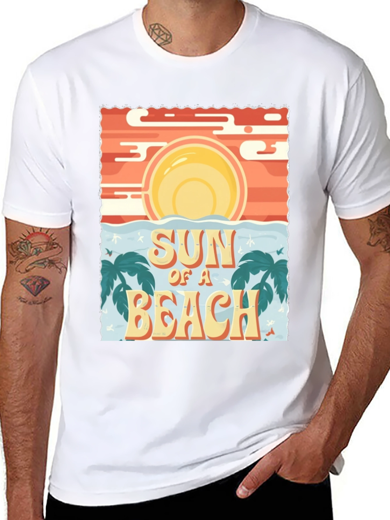 Black Sun of a Beach Graphic Tee view 8