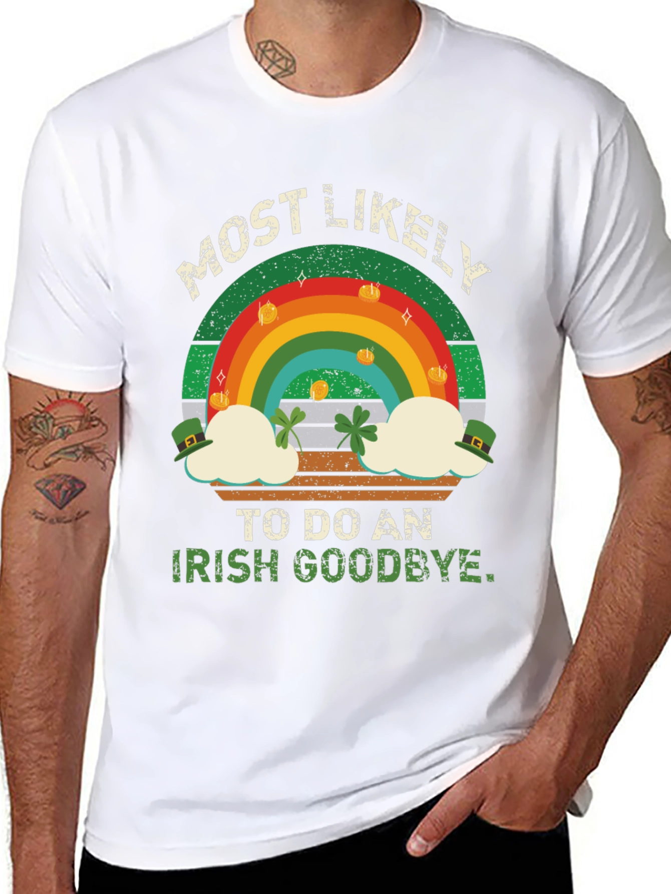 Black Irish Goodbye St. Patrick's Day Graphic Tee view 8