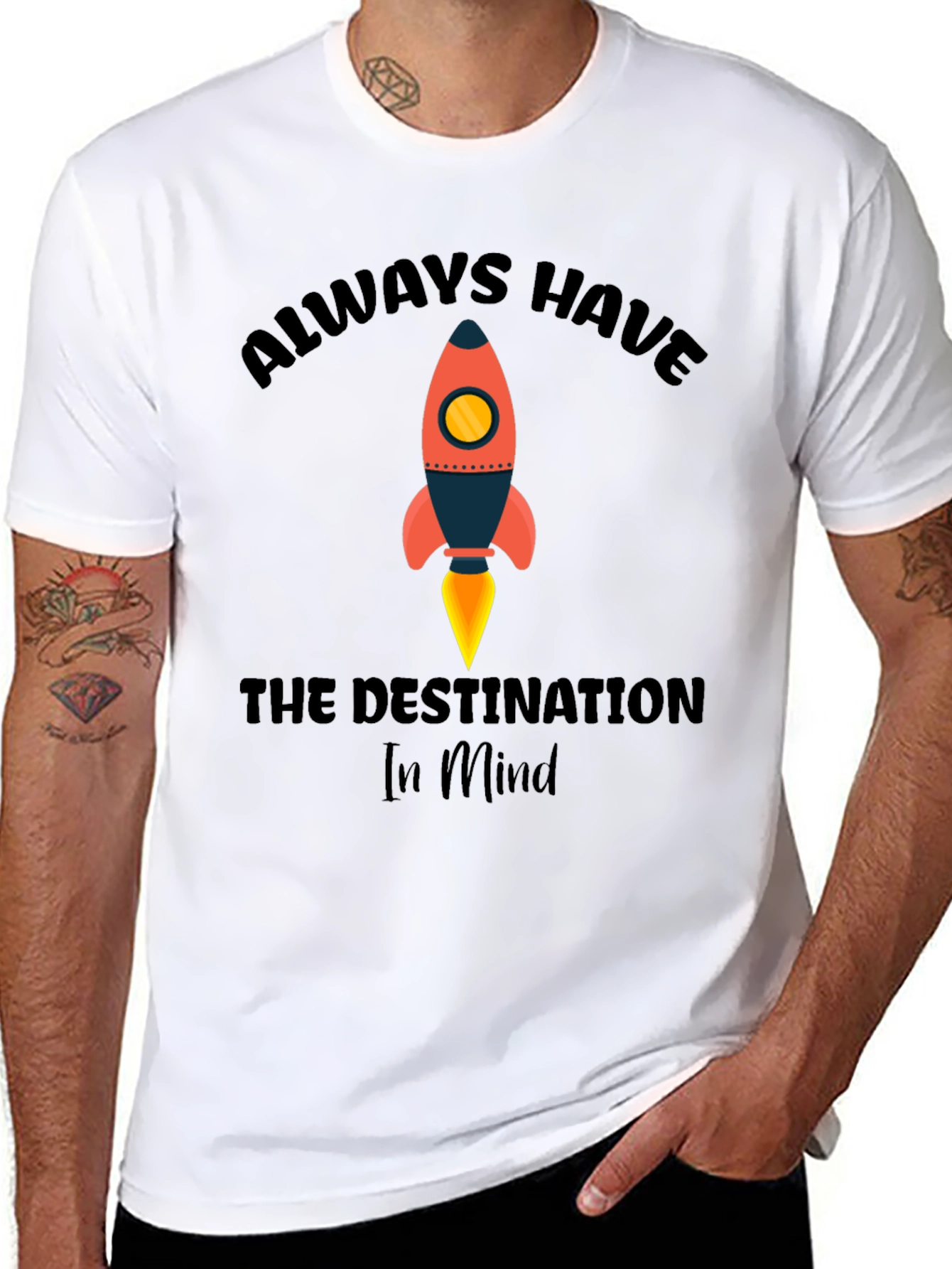 Black Always Have The Destination In Mind T-Shirt view 8