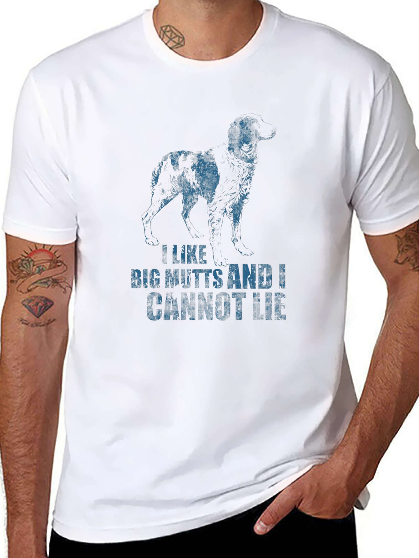 Black I Like Big Mutts Funny Dog Graphic T-Shirt view 8