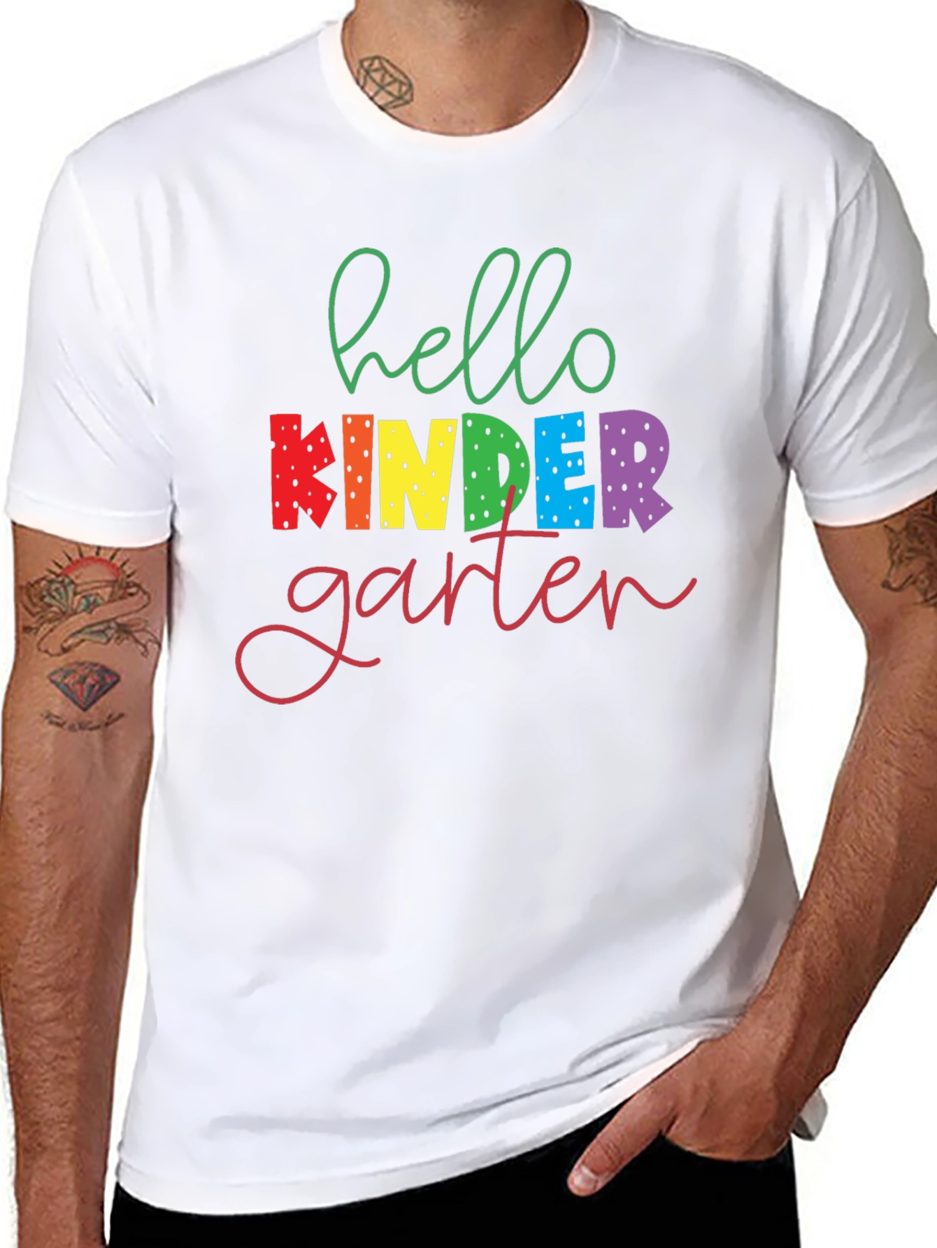 Hello Kindergarten Teacher T-Shirt - 8