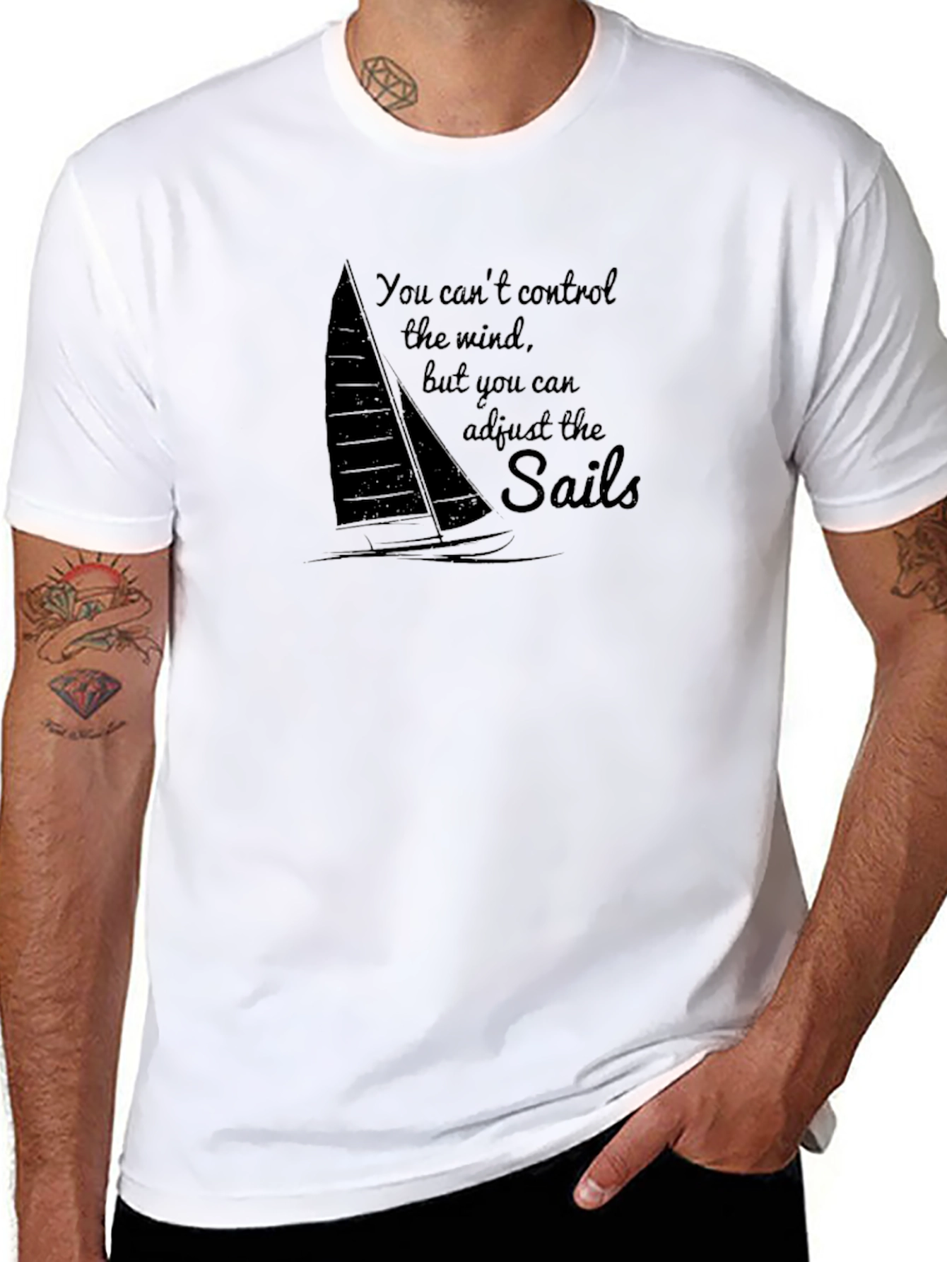 Black Mind Sails T-Shirt - Inspirational Sailing Tee view 8