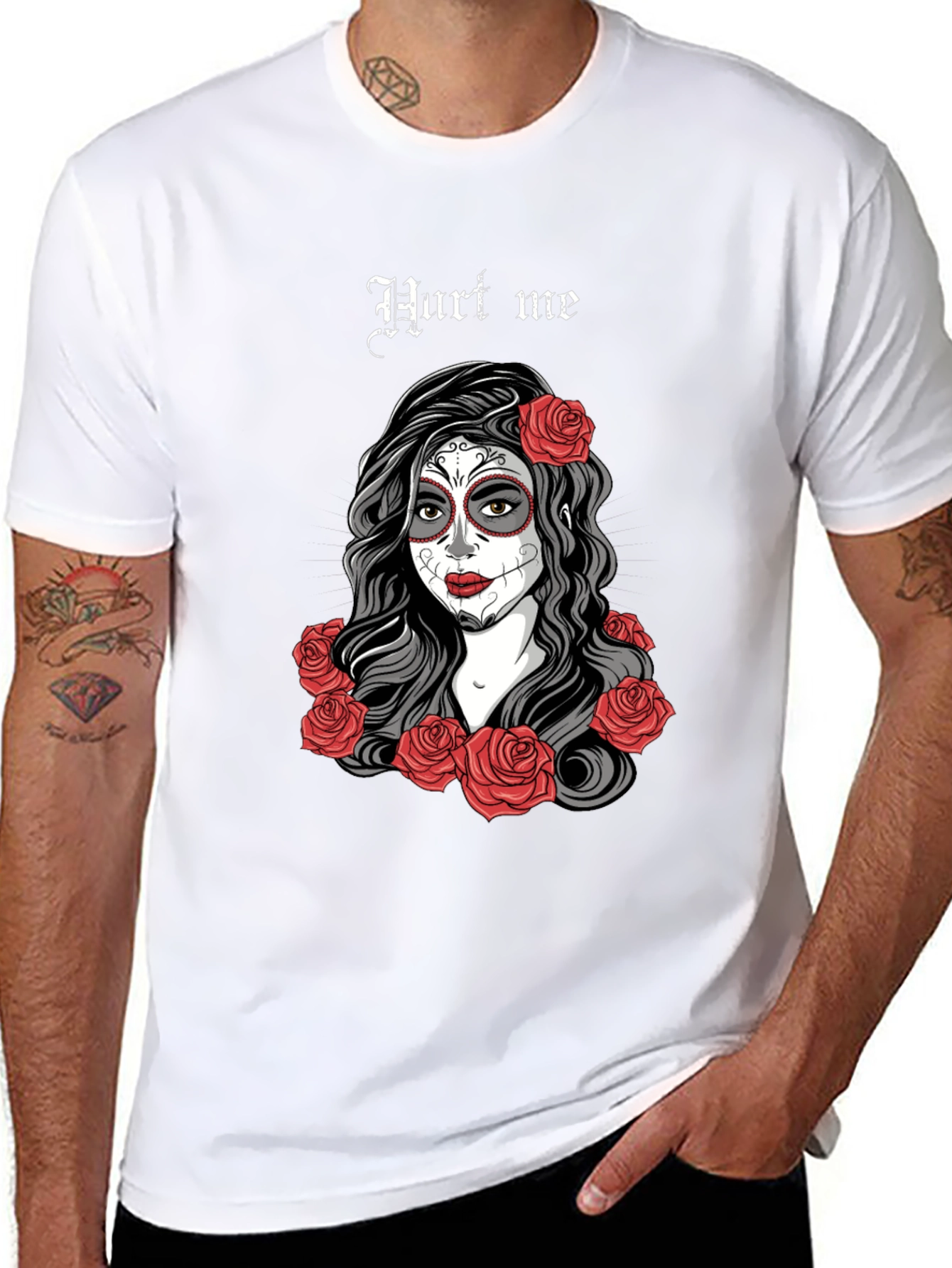 Day of the Dead T-Shirt - Sugar Skull Woman - 8