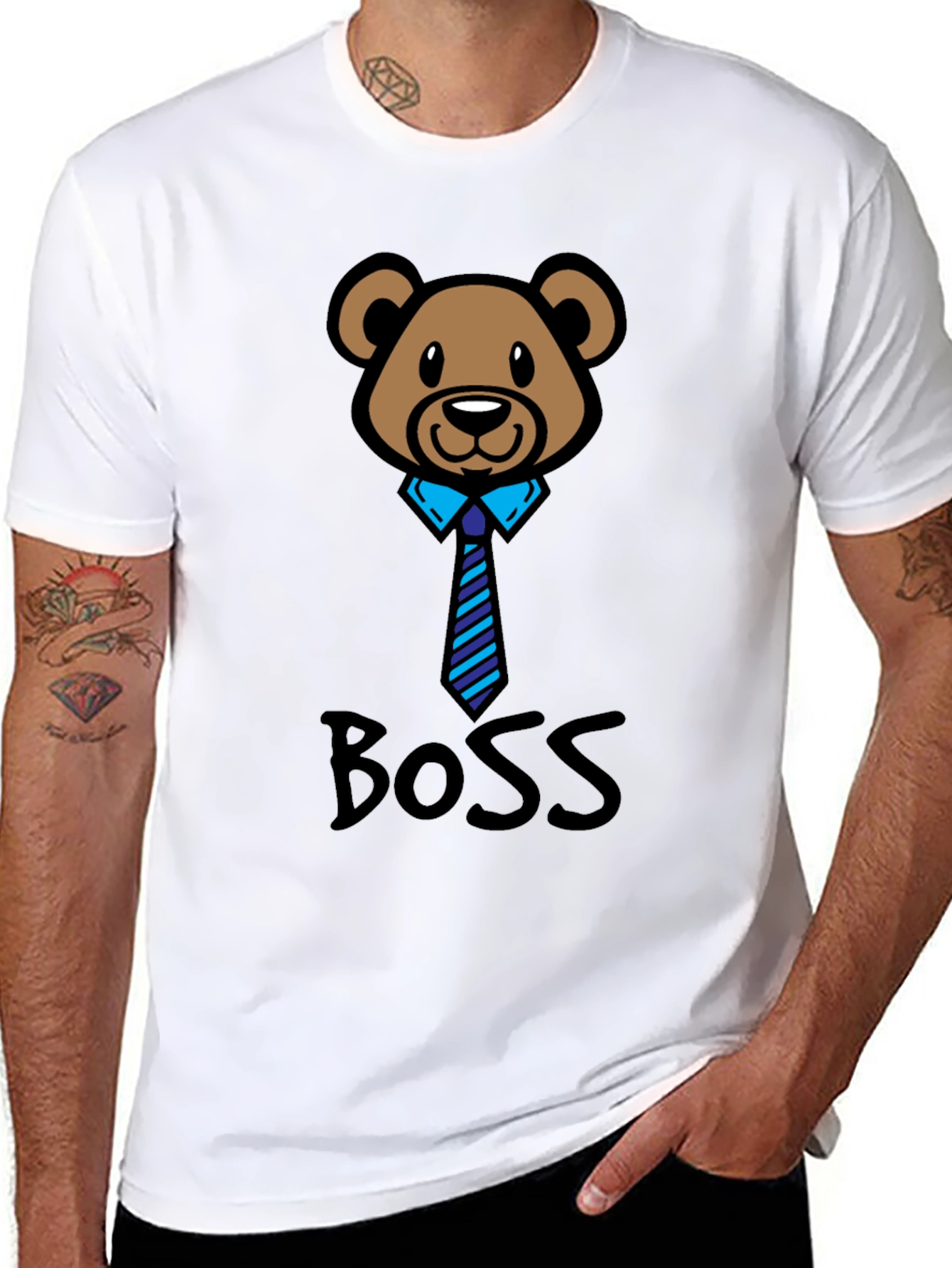 Black Boss Bear T-Shirt view 8
