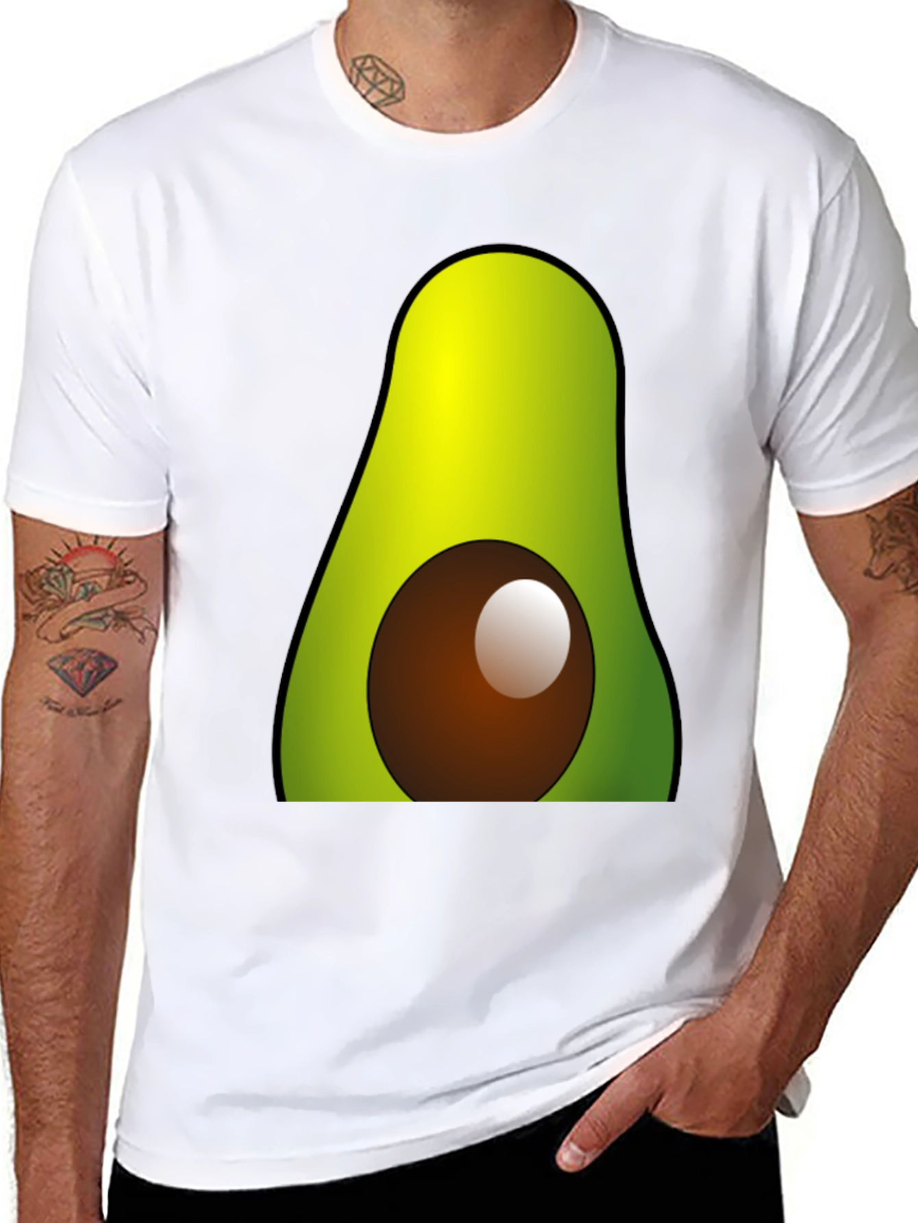 Black Avocado Graphic Tee - Cool & Casual view 8