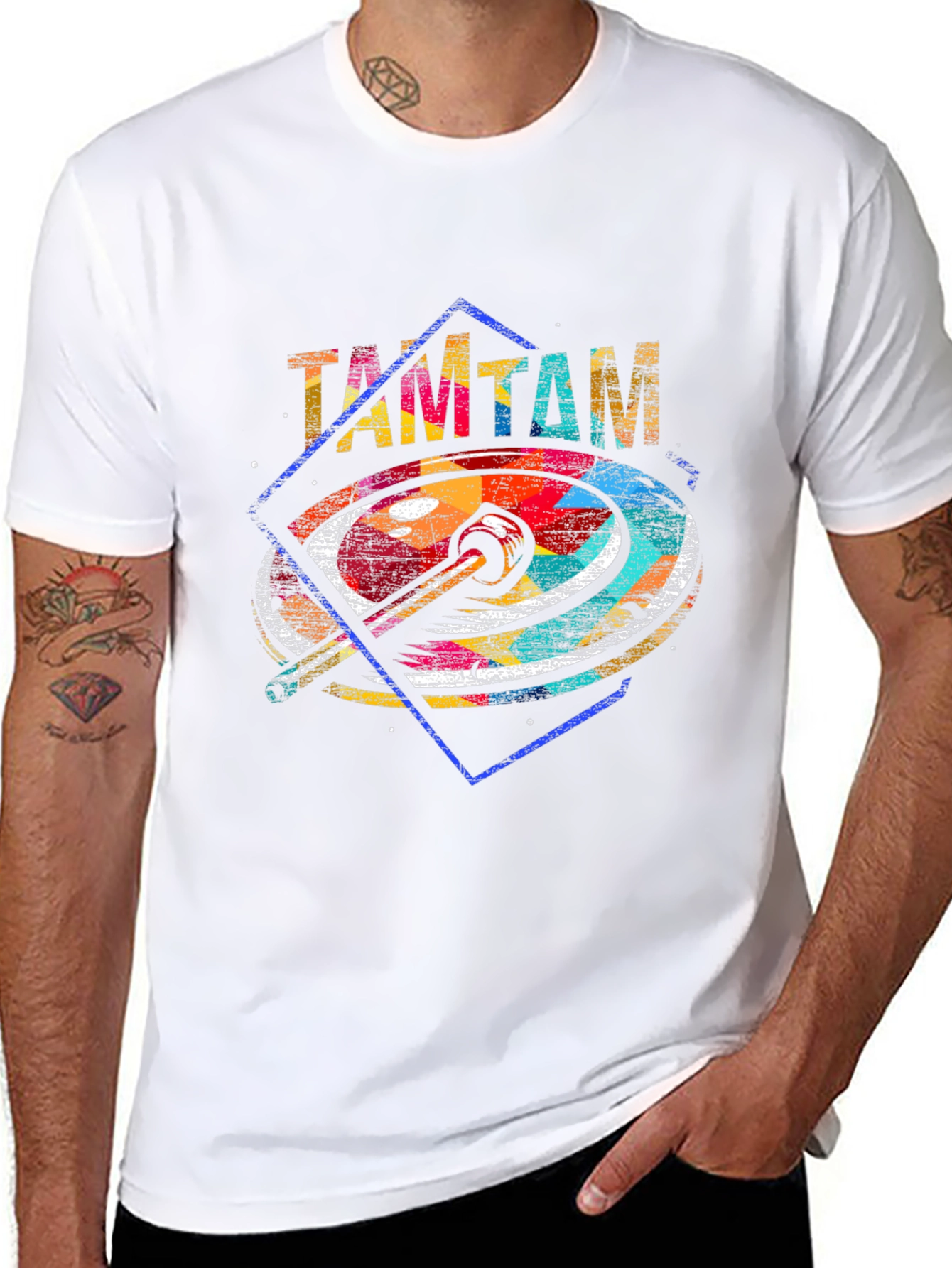 Black TAM TAM Graphic Tee view 8