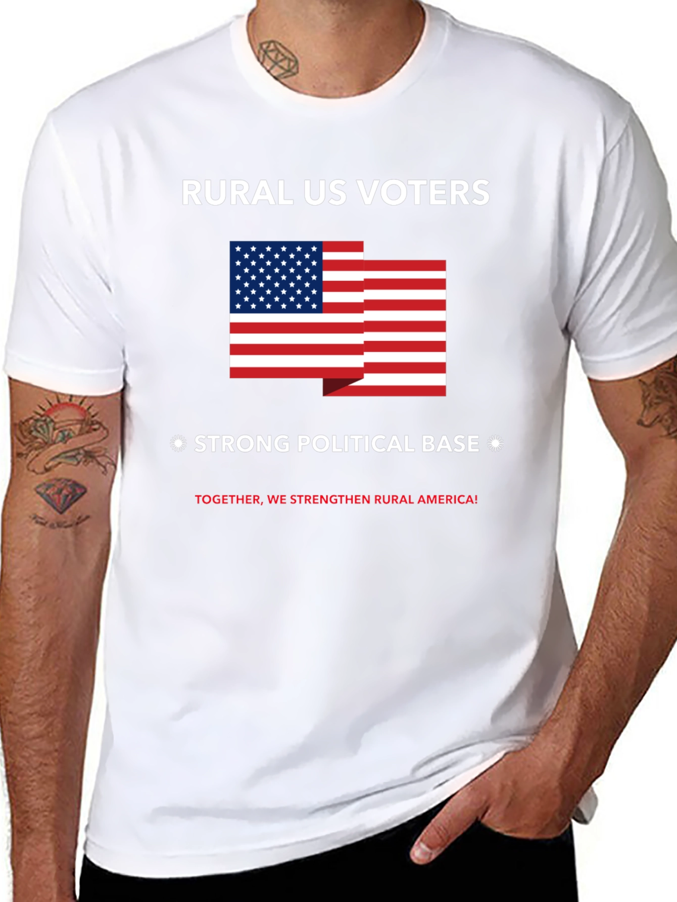 Black Rural US Voters Strong Political Base T-Shirt view 8