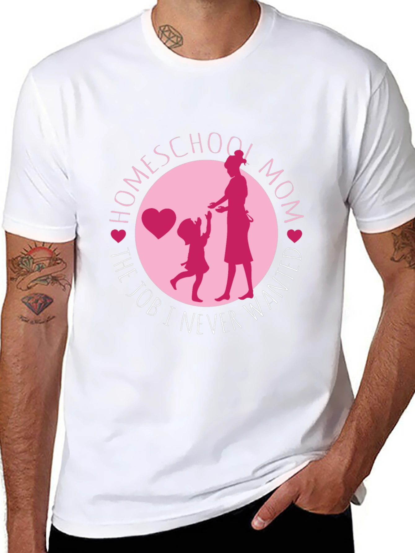 Black Homeschool Mom T-Shirt - The Job I Never Wanted view 8
