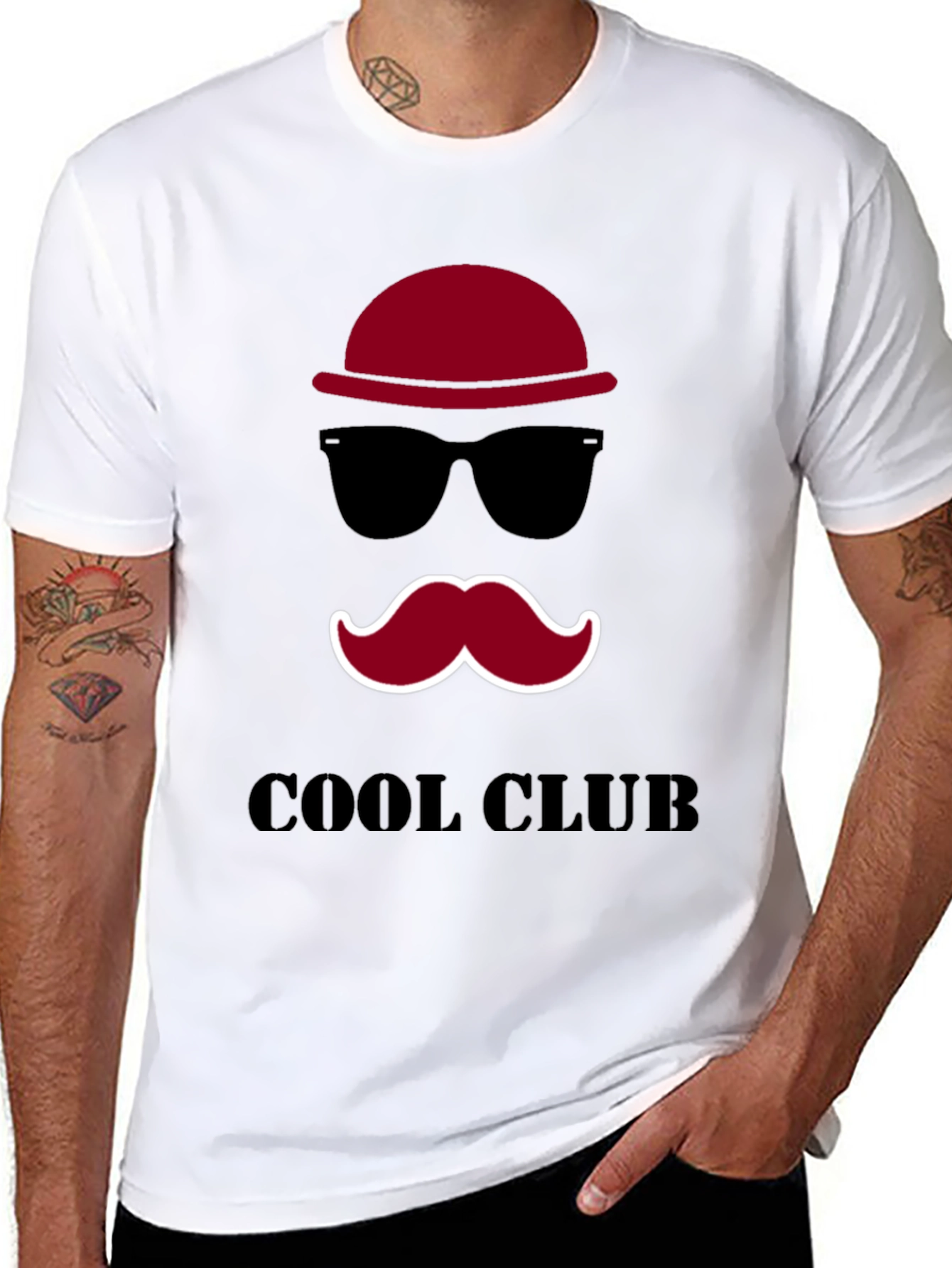 Black Cool Club Graphic Tee - Stylish & Unique Design view 8