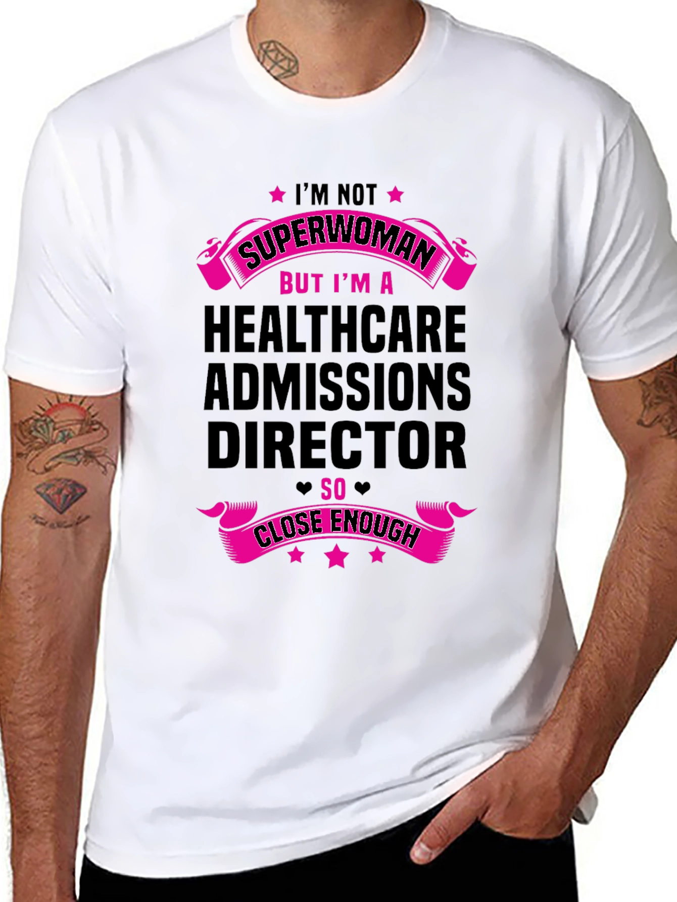 Black Healthcare Admissions Director T-Shirt view 8