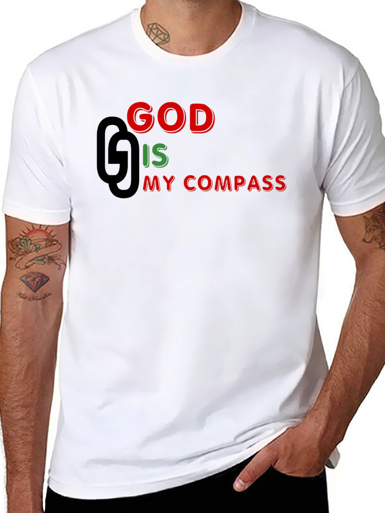 Black God is My Compass Graphic T-Shirt view 8