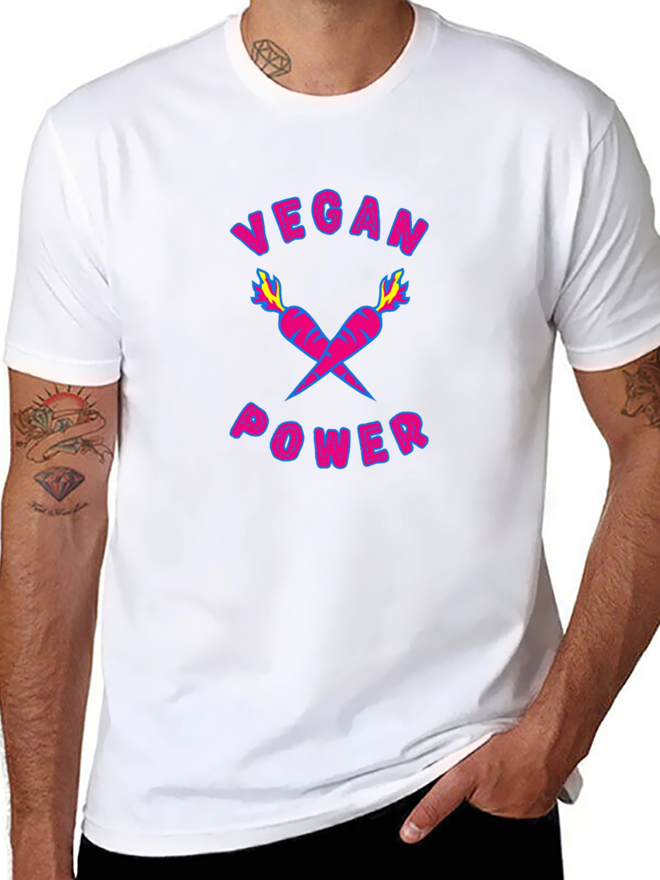 Vegan Power Graphic T-Shirt - 8