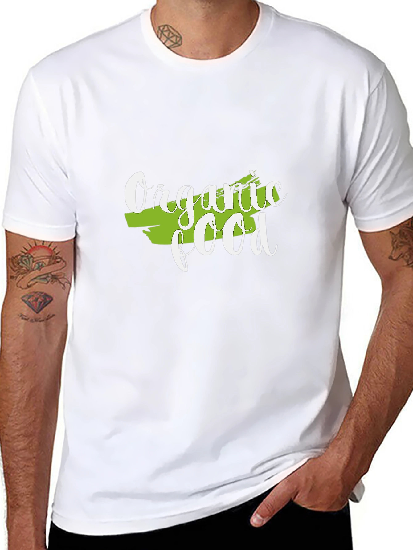 Black Organic Food Graphic Tee - Eco-Friendly Fashion view 8