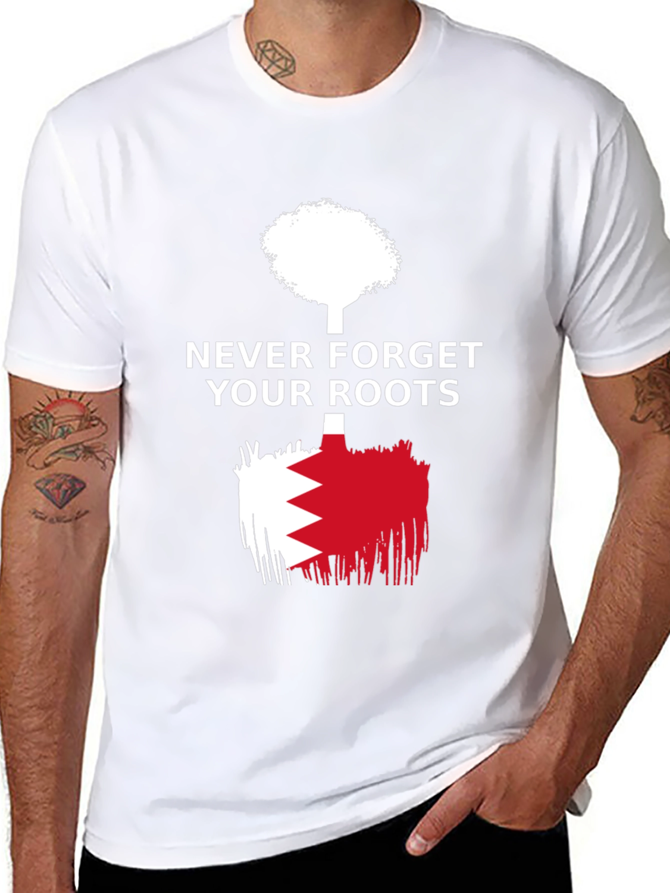 Black Never Forget Roots Graphic T-Shirt view 8