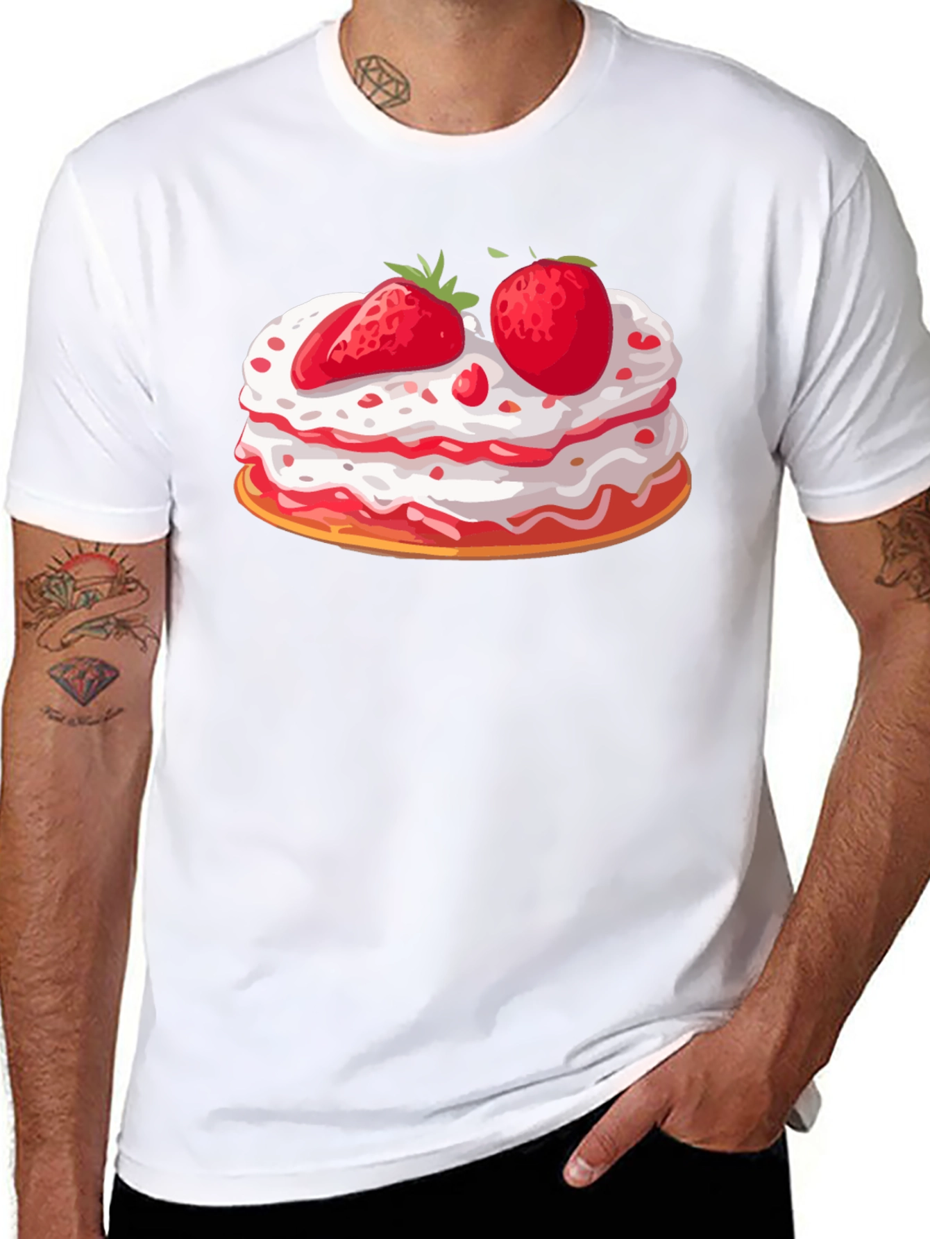 Black Strawberry Shortcake T-Shirt - Sweet Treat Tee view 8