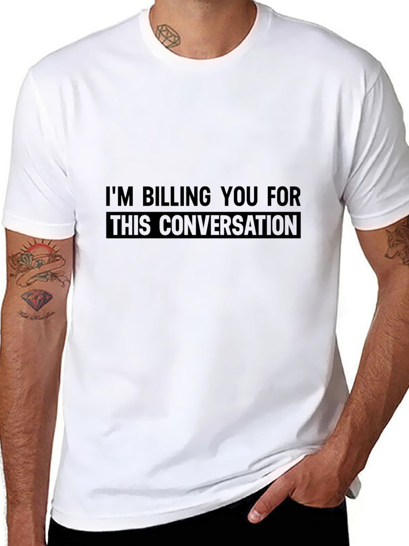 Black I'm Billing You For This Conversation T-Shirt view 8