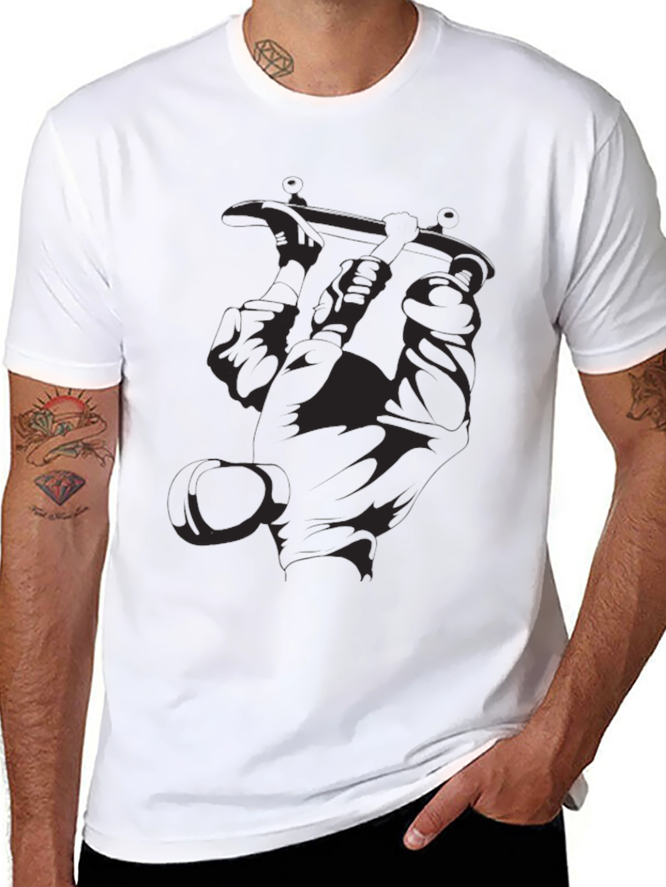 Black Black Tattoo Artist Graphic T-Shirt - Unique Design view 8