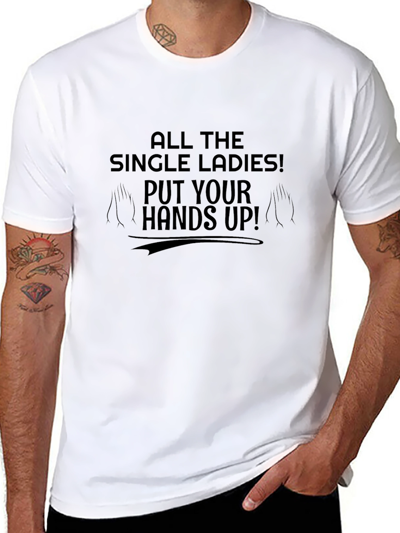 Black Single Ladies Graphic Tee - Novelty Shirt view 8