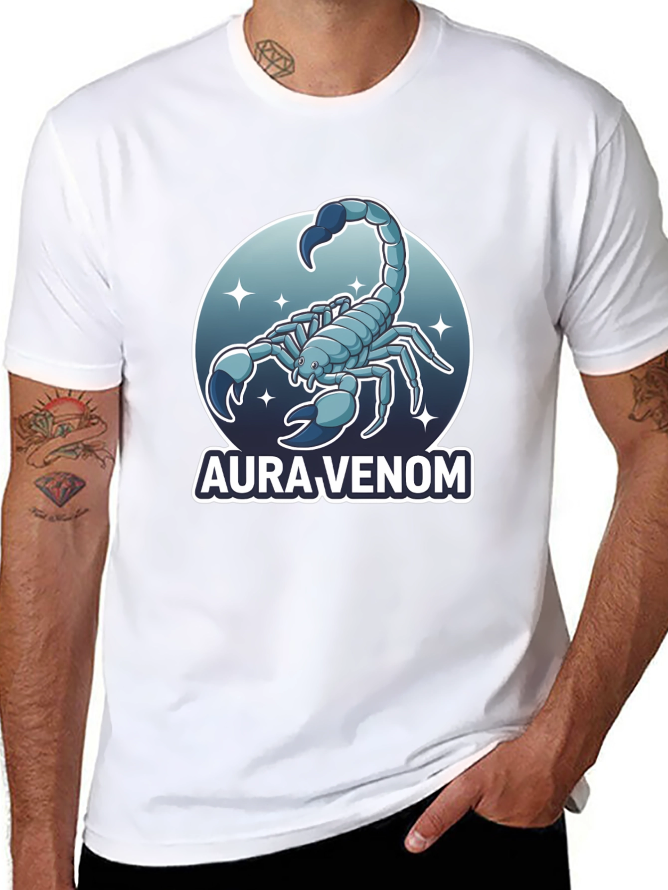 Aura Venom Scorpion Graphic T-Shirt - Stylish Men's Tee - 8