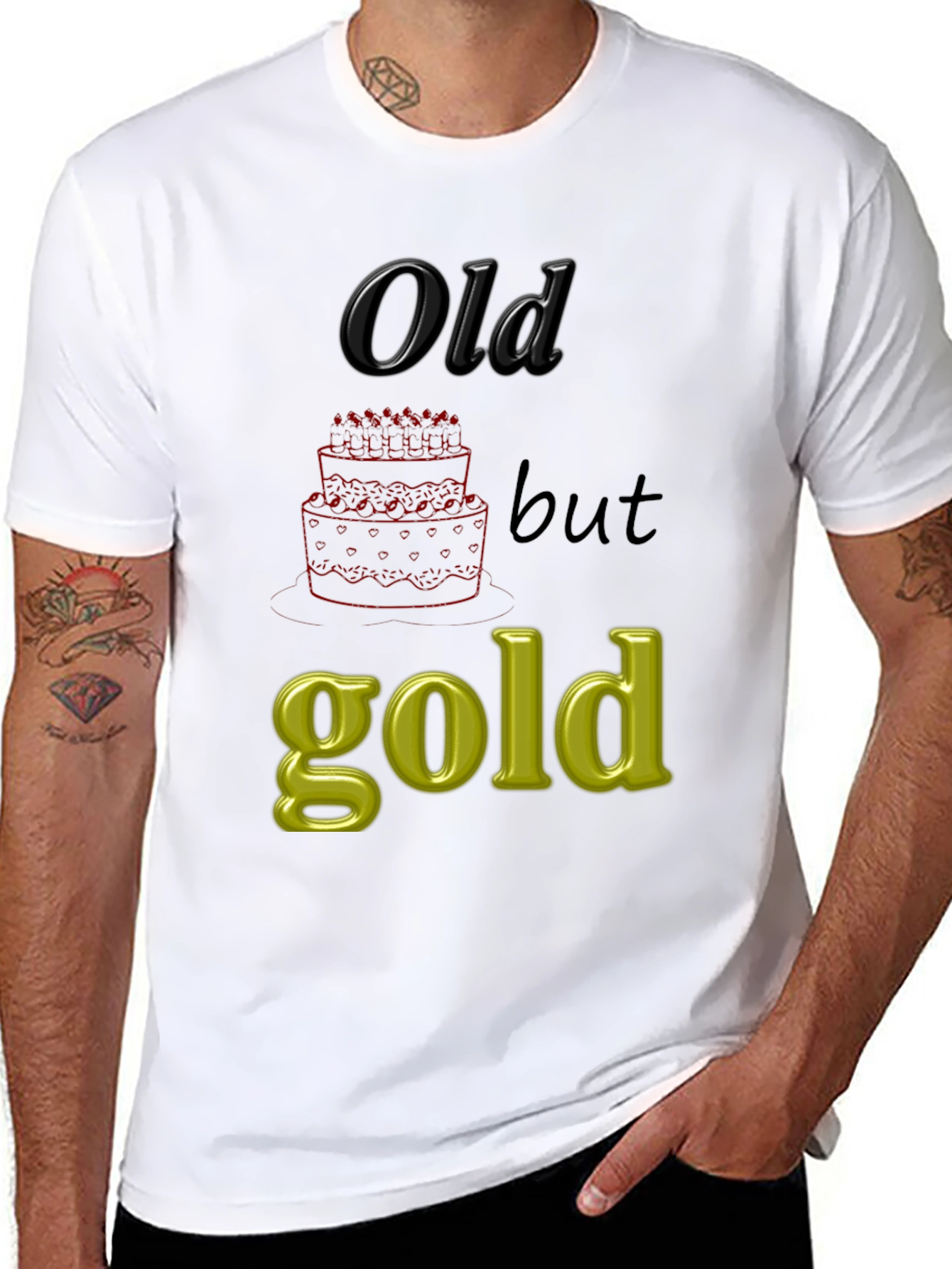 Black Old but Gold Graphic Tee view 8