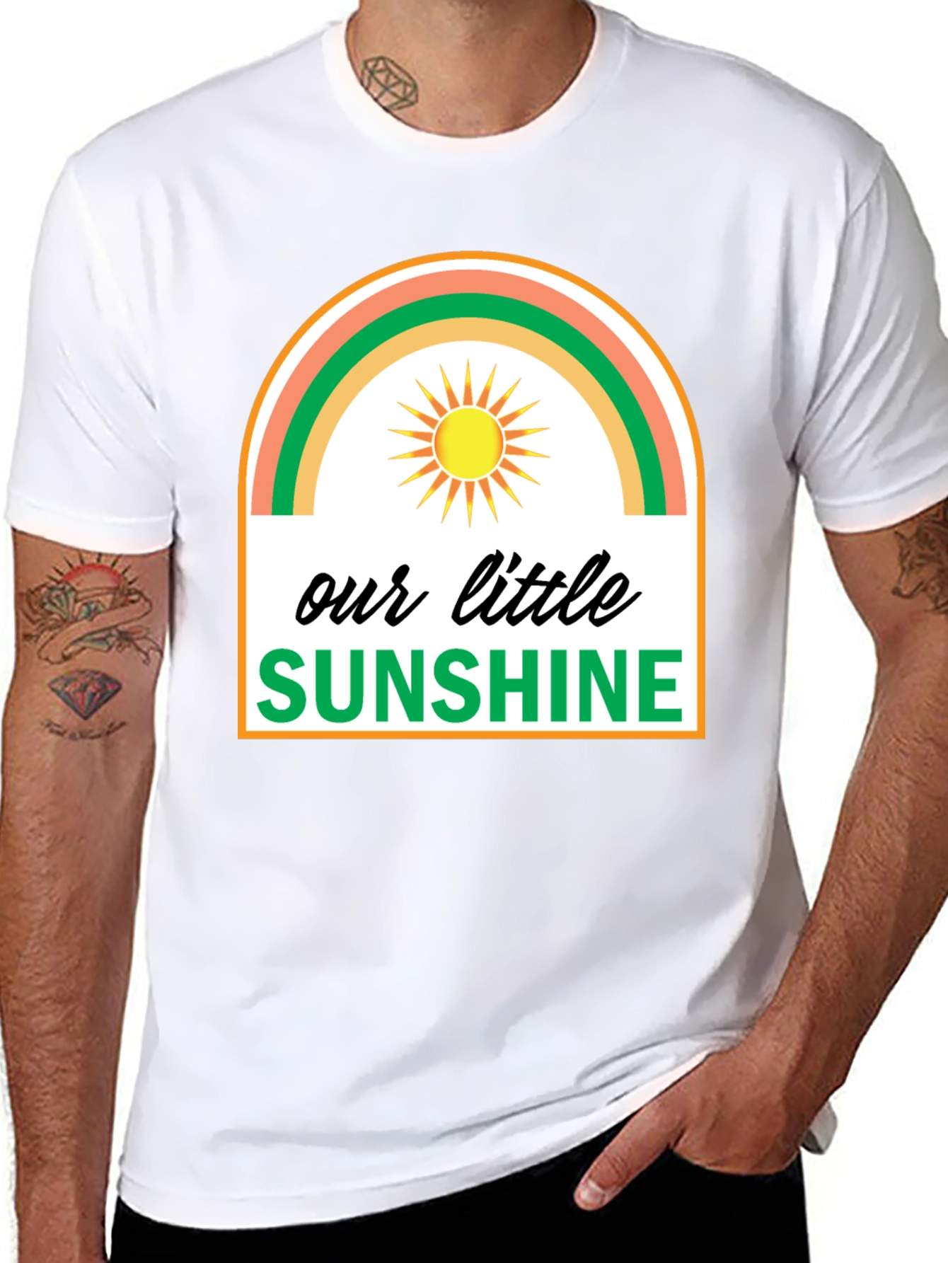 Black Our Little Sunshine Graphic Tee - Unisex view 8