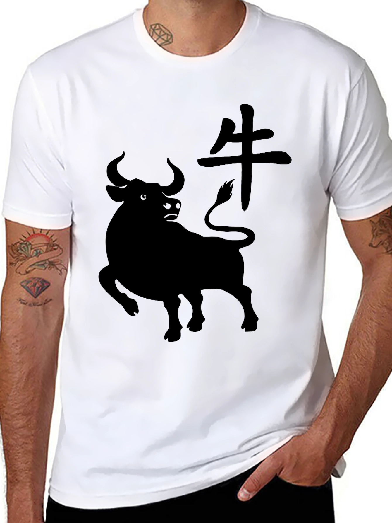 Black Year of the Ox Black T-Shirt view 8