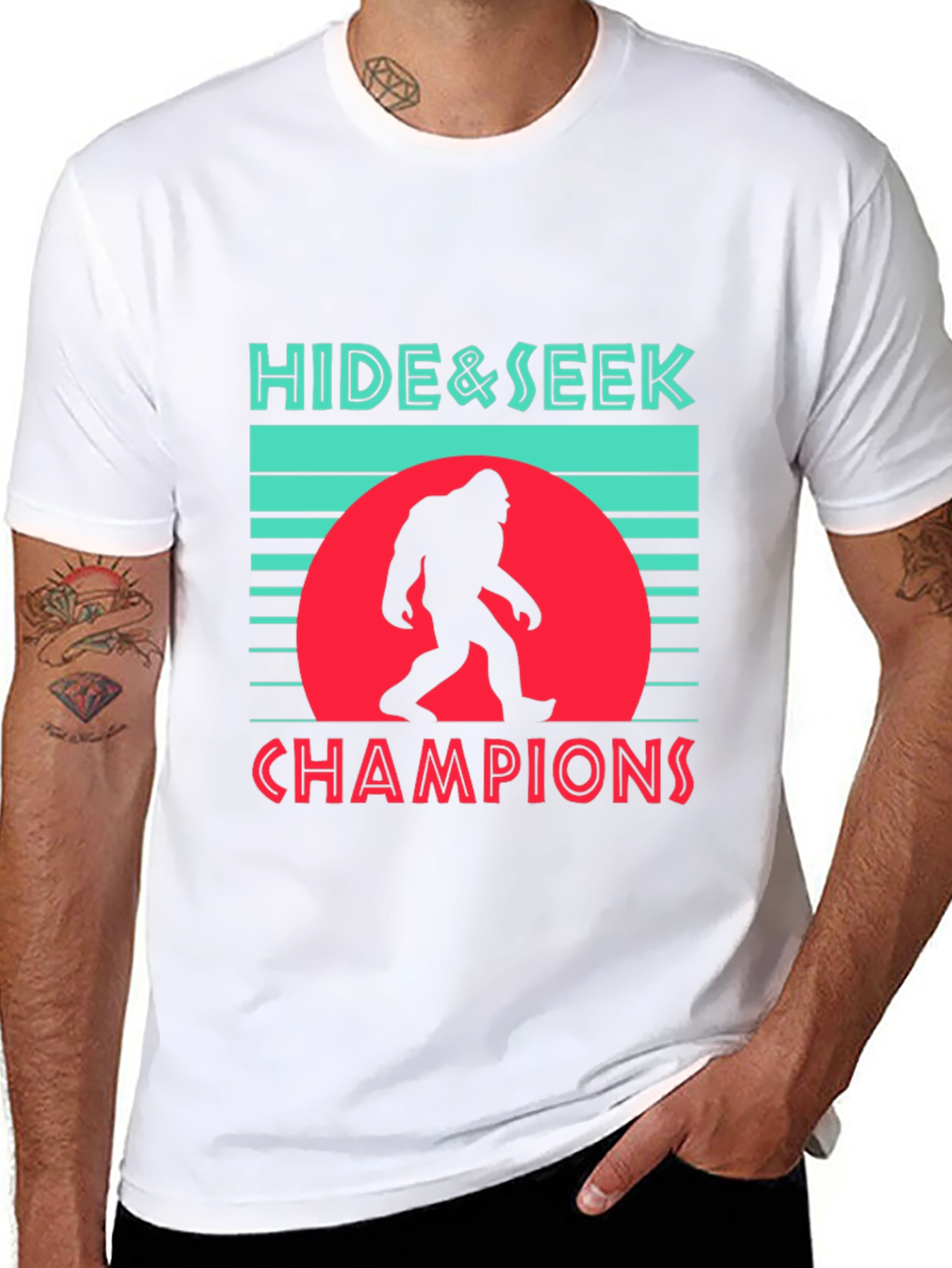 Black Hide & Seek Champions Bigfoot Graphic Tee view 8