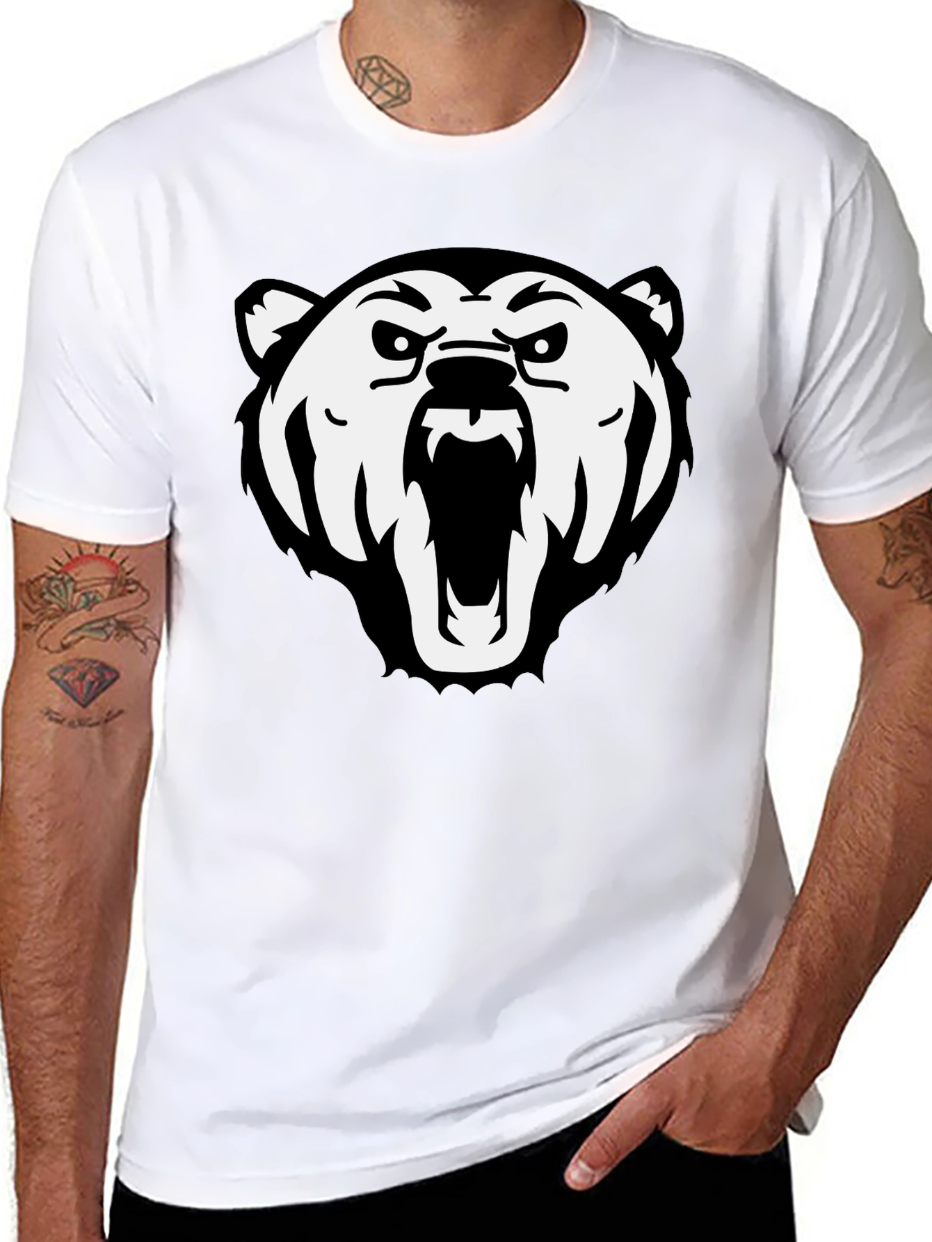 Black Black Bear Graphic Tee - Men's view 8