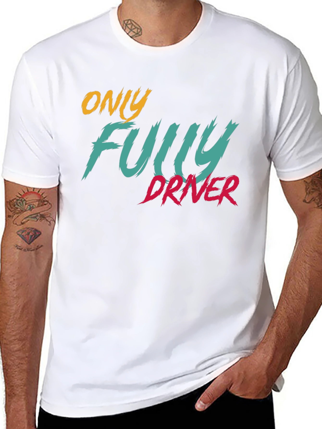 Black Only Fully Driver T-Shirt - Stylish & Comfortable view 8