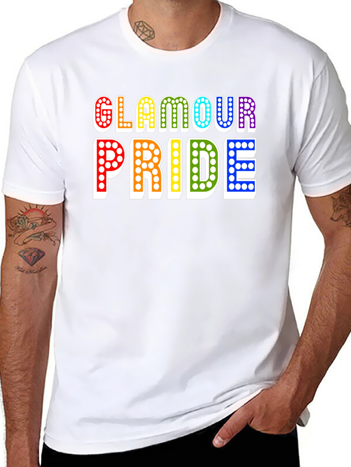 Black Glamour Pride T-Shirt view 8