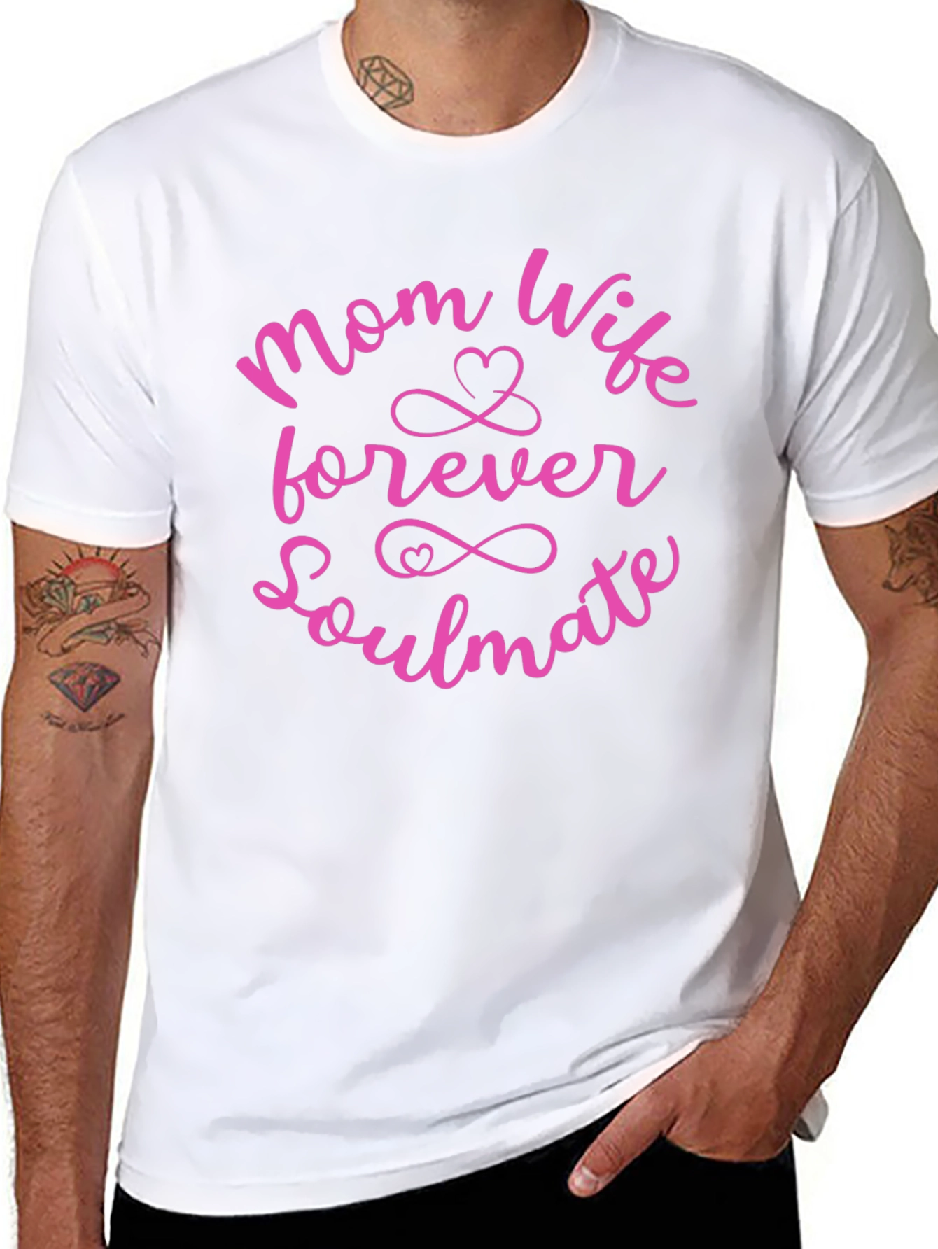 Black Mom Wife Forever Soulmate Graphic Tee view 8
