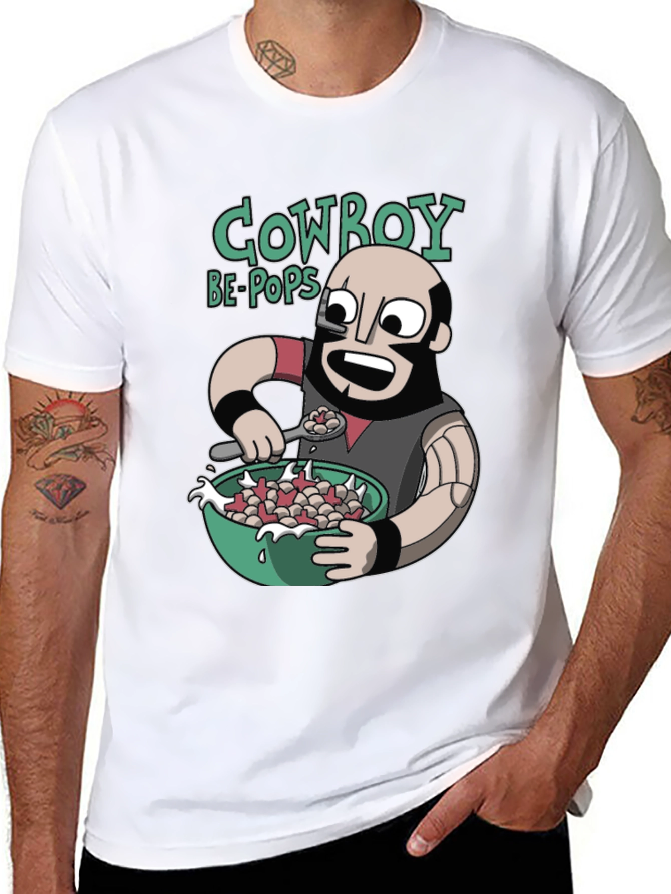 Black Cowboy Bebops Cereal T-Shirt  view 8