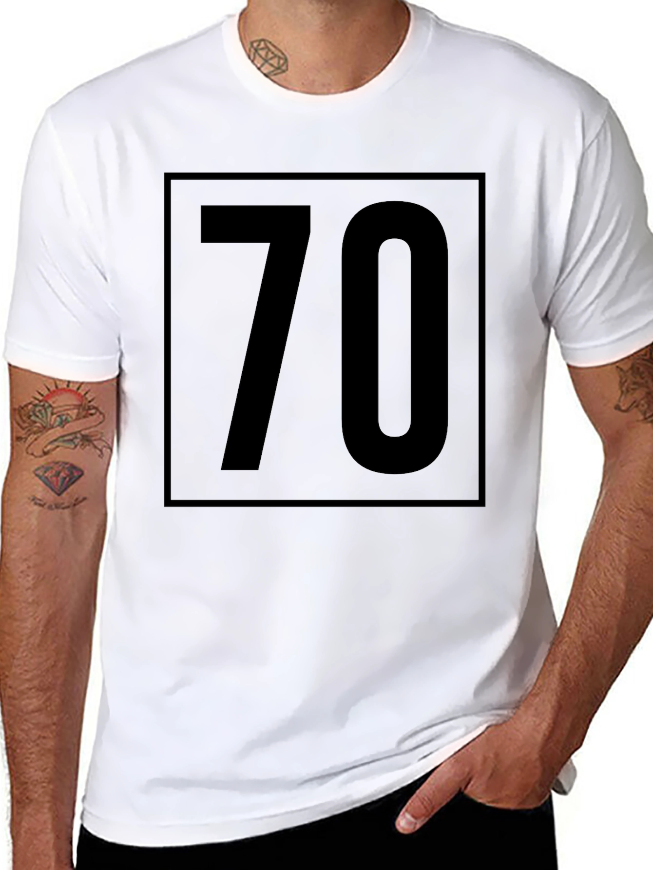 Bold 70 Graphic Tee - Classic Black - 8