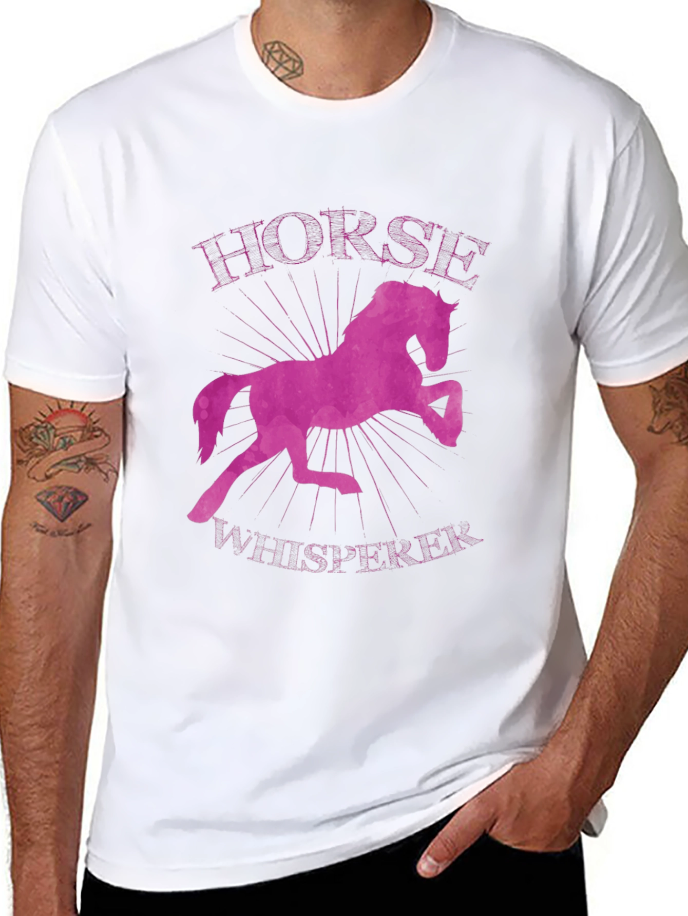 Black Horse Whisperer Graphic Tee view 8