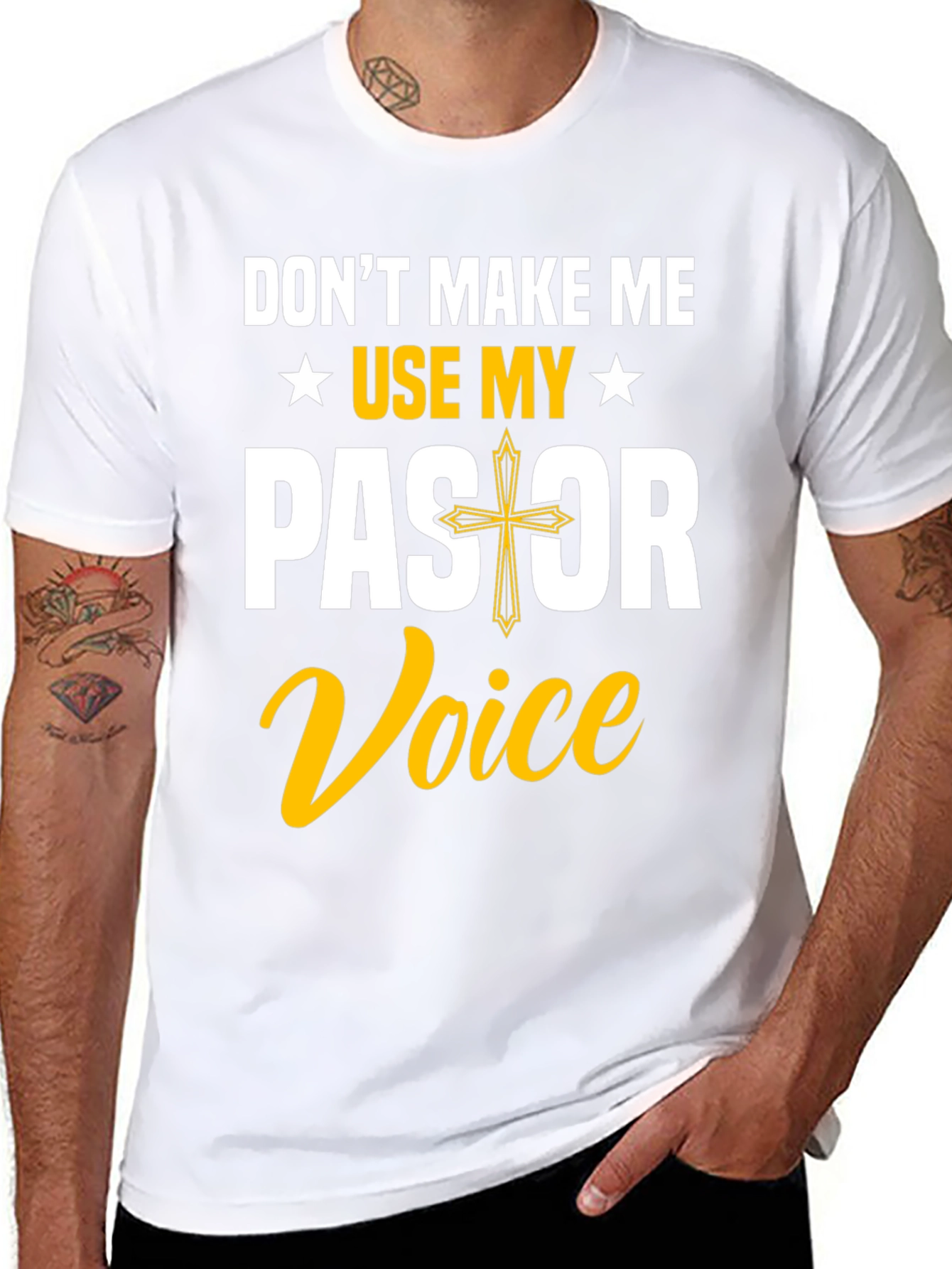 Black Pastor Voice Graphic T-Shirt view 8
