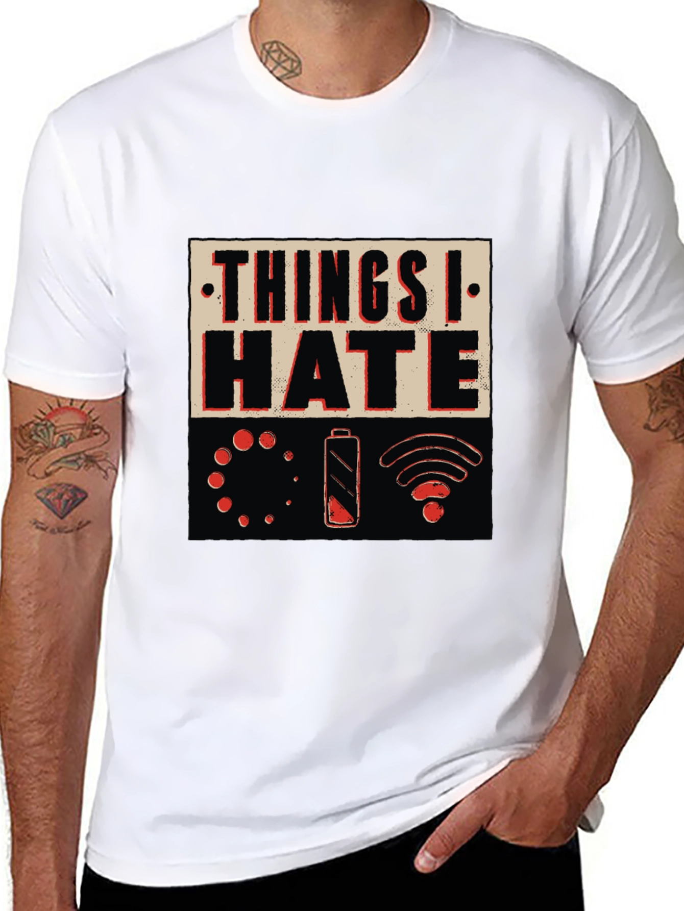 Black Things I Hate T-Shirt - Humorous Graphic Tee view 8