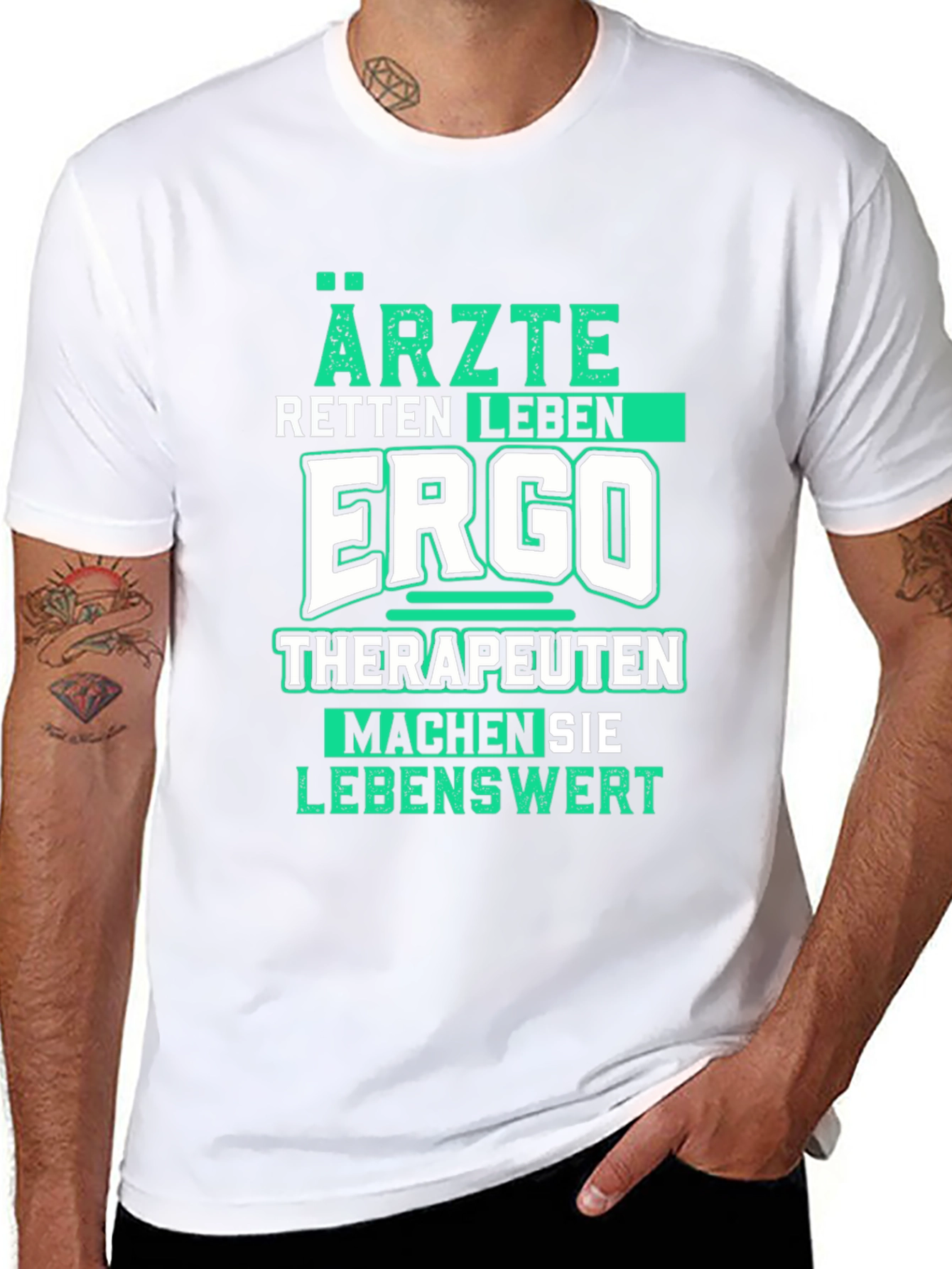 Black Ärzte Retten Leben Funny T-Shirt view 8