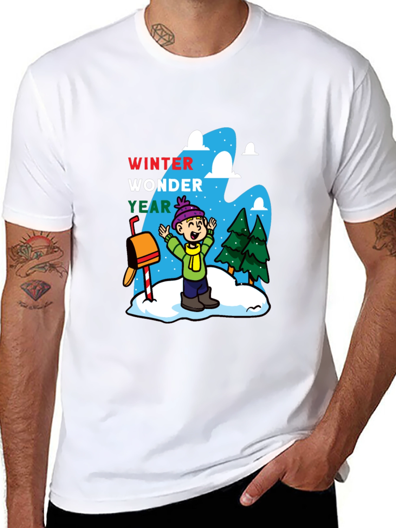 Black Winter Wonder Year T-Shirt view 8