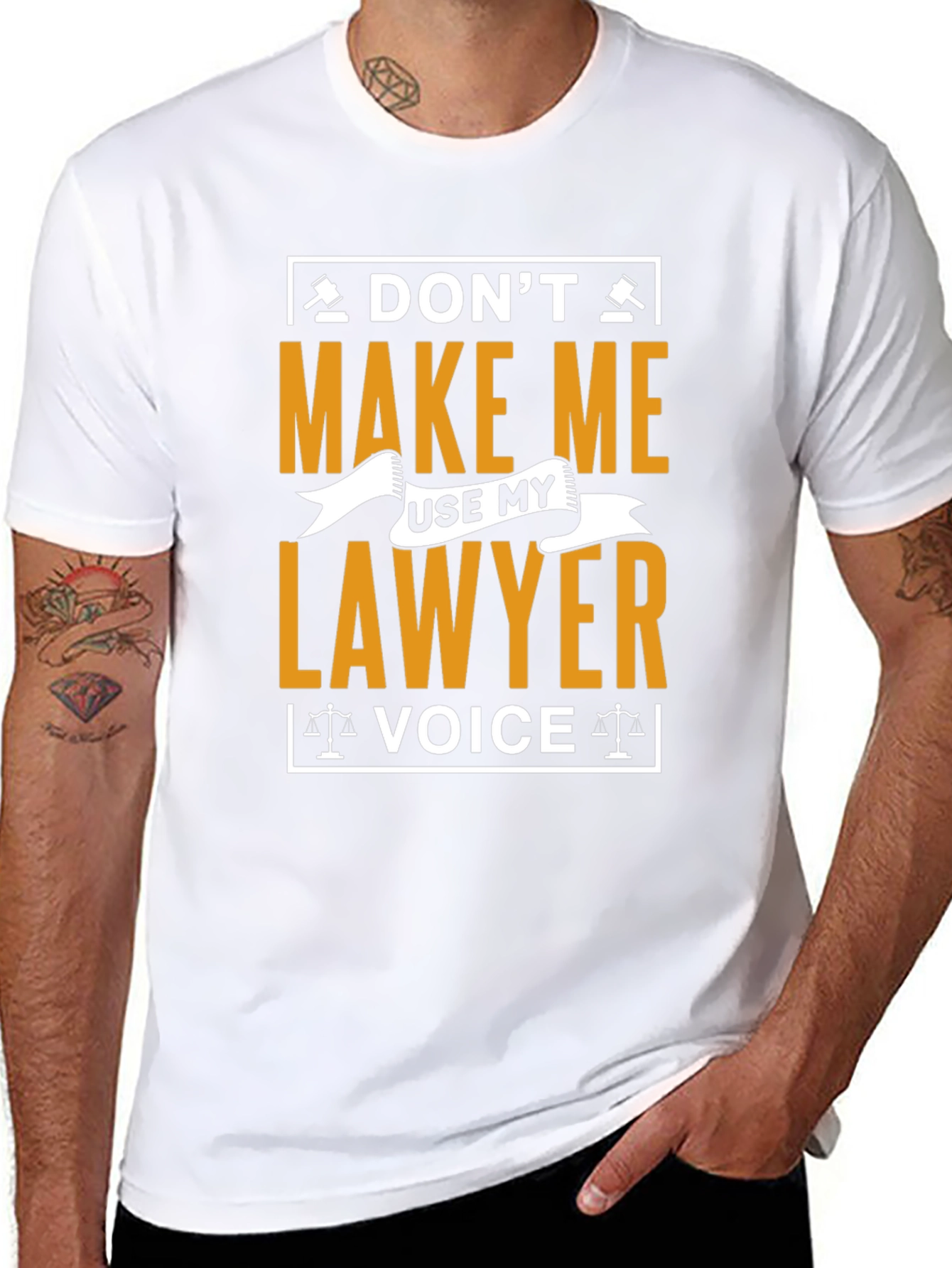 Black Don't Make Me Use My Lawyer Voice T-Shirt view 8