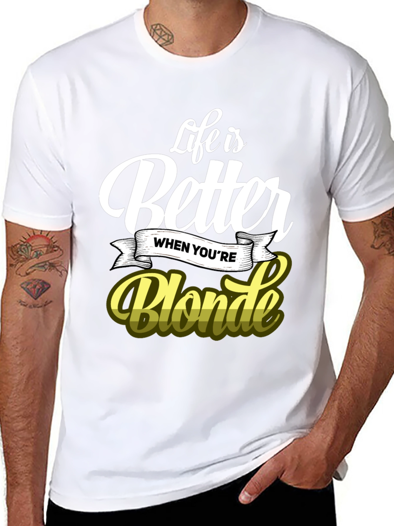 Black Life is Better When You're Blonde T-Shirt view 8