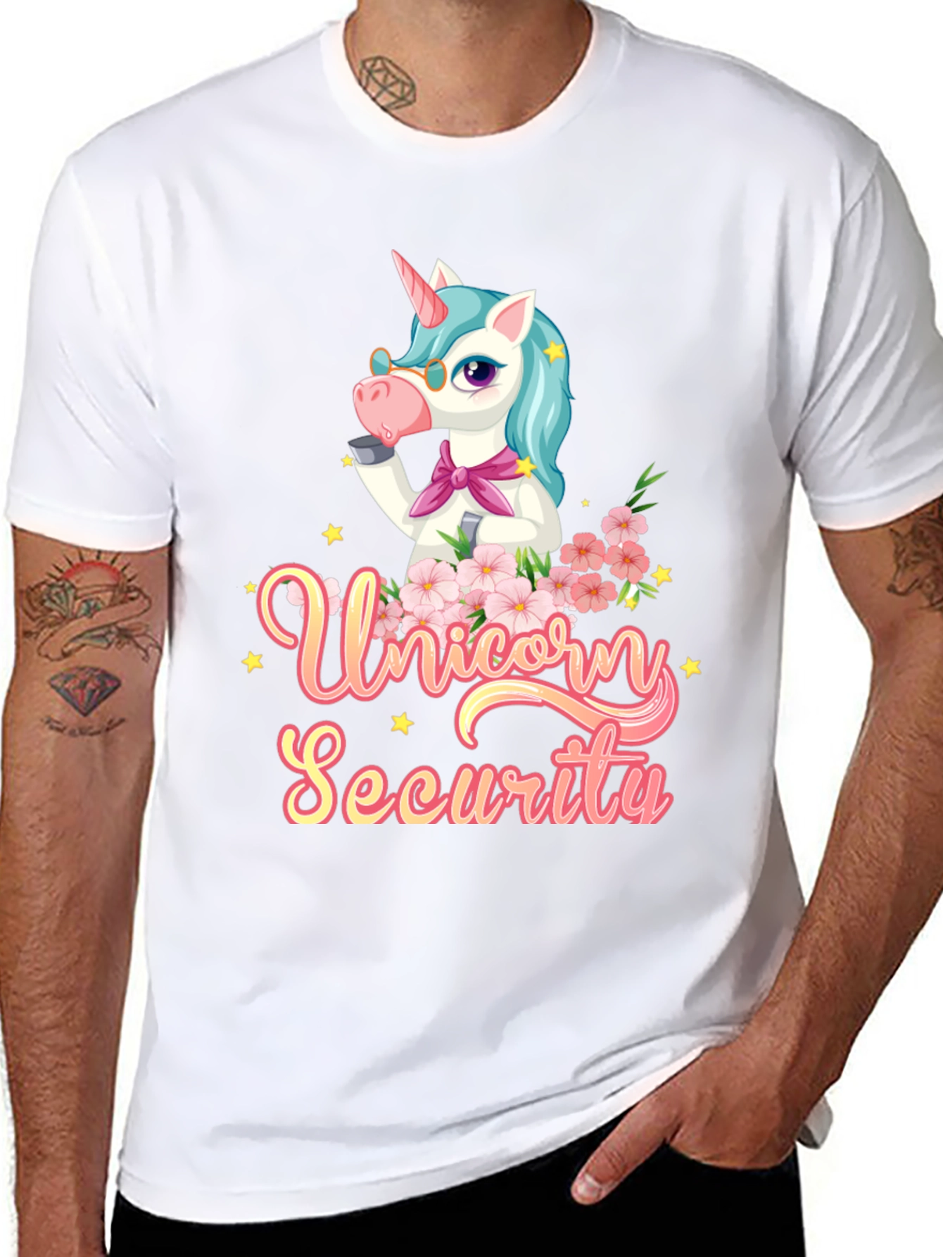 Black Unicorn Security T-Shirt - Magical Protection view 8