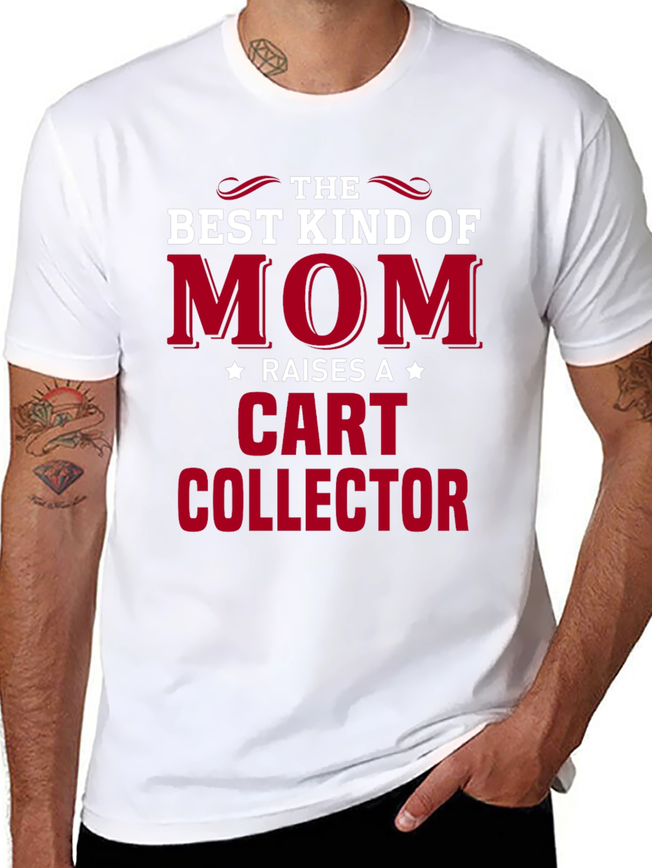 Black Best Kind of Mom - Cart Collector Graphic Tee view 8