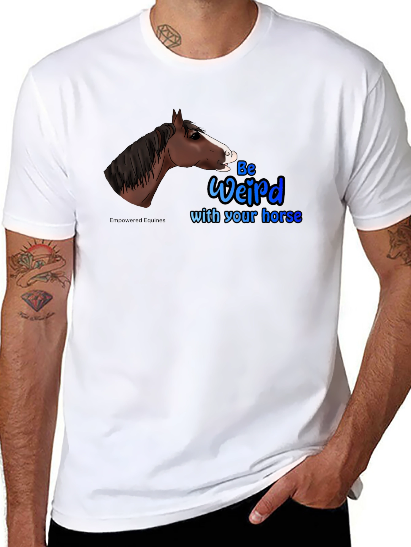 Be Weird with your horse T-Shirt - 8
