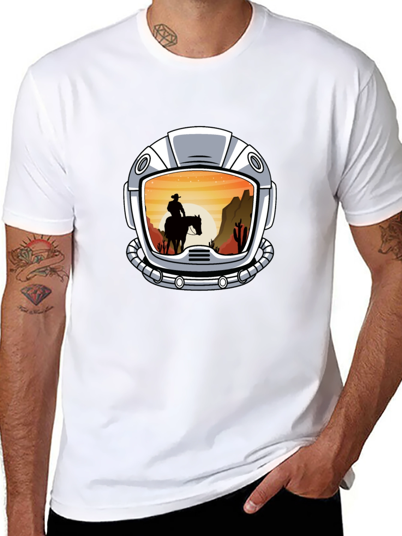 Cowboy Astronaut T-Shirt: Space Western Tee - 8