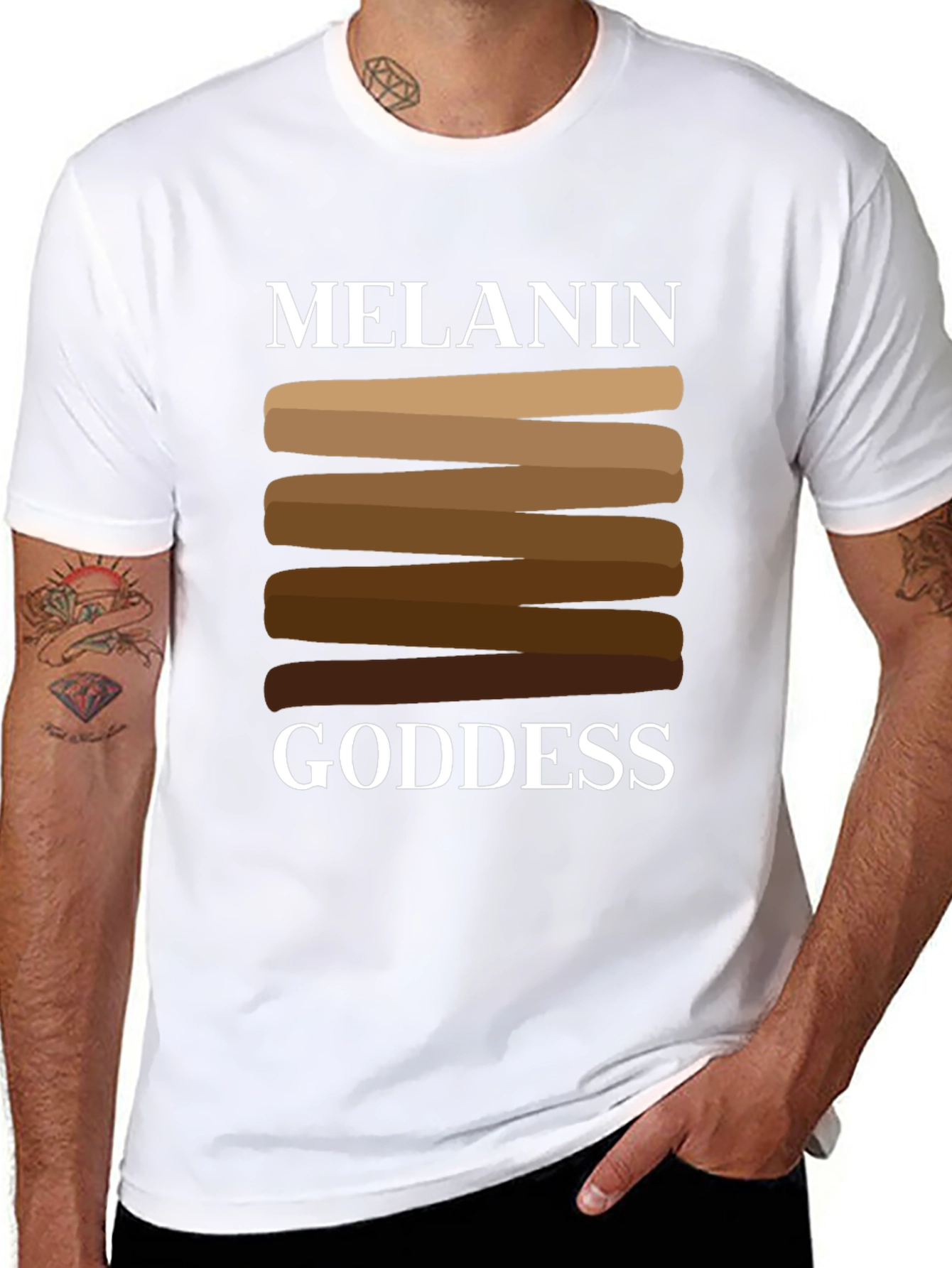 Black Melanin Goddess T-Shirt view 8